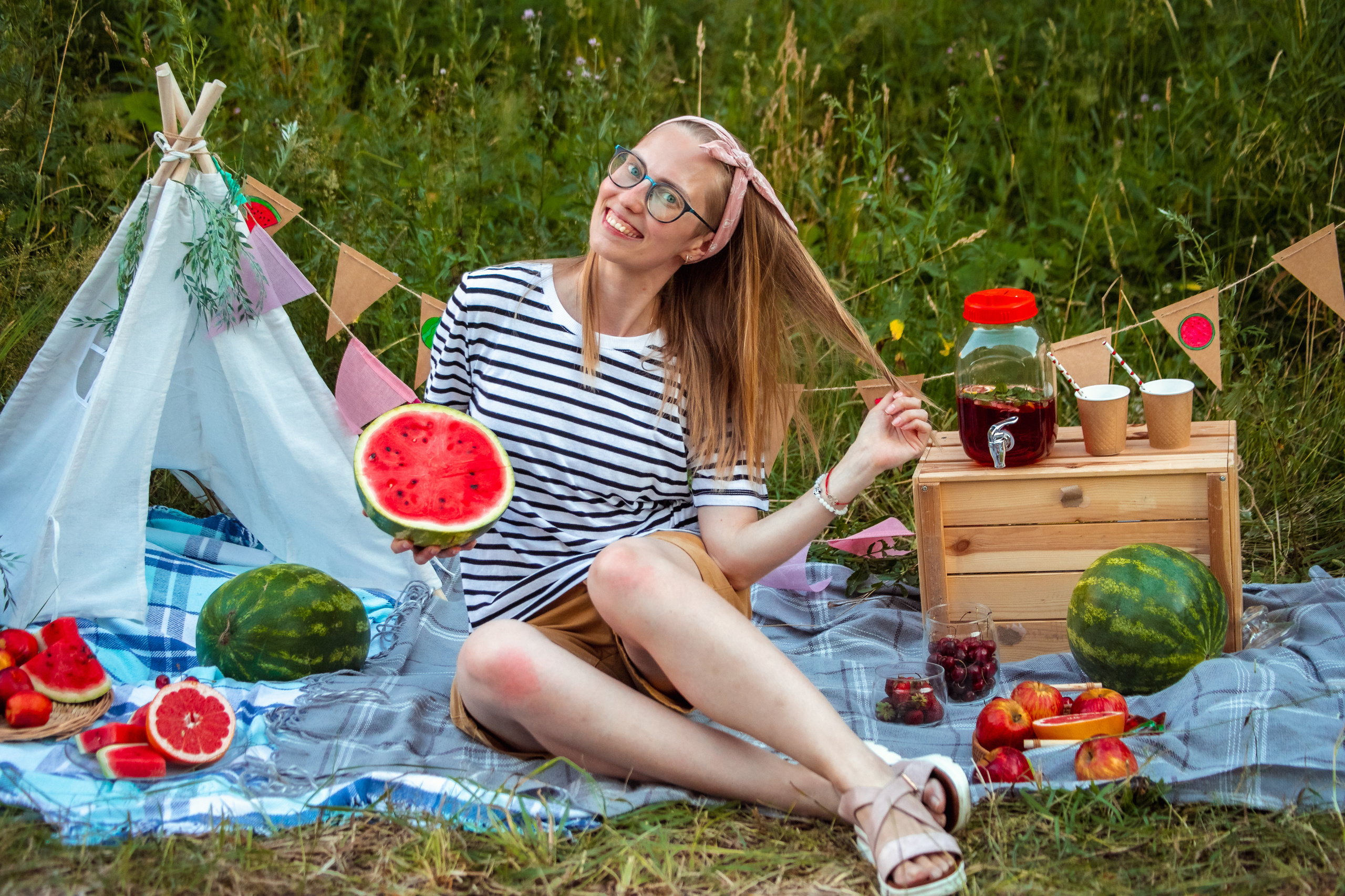 Арбузный пикник. Дарья Бухреева — фотограф, видеограф и фототерапевт. Москва и мир