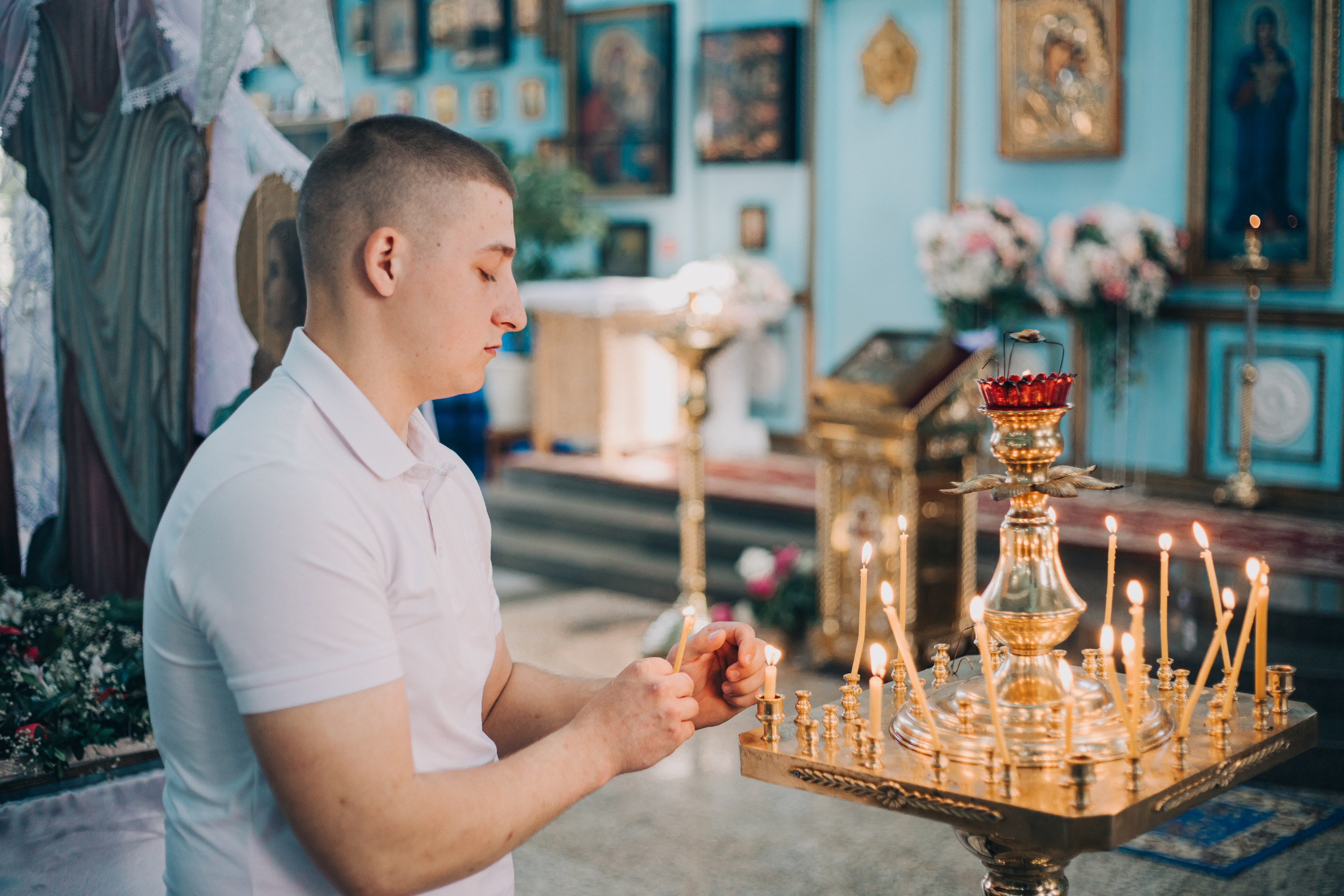 Съемка таинства крещения в Тихорецке. Свадебный и семейный фотограф в Краснодарском крае Мария Данилкина