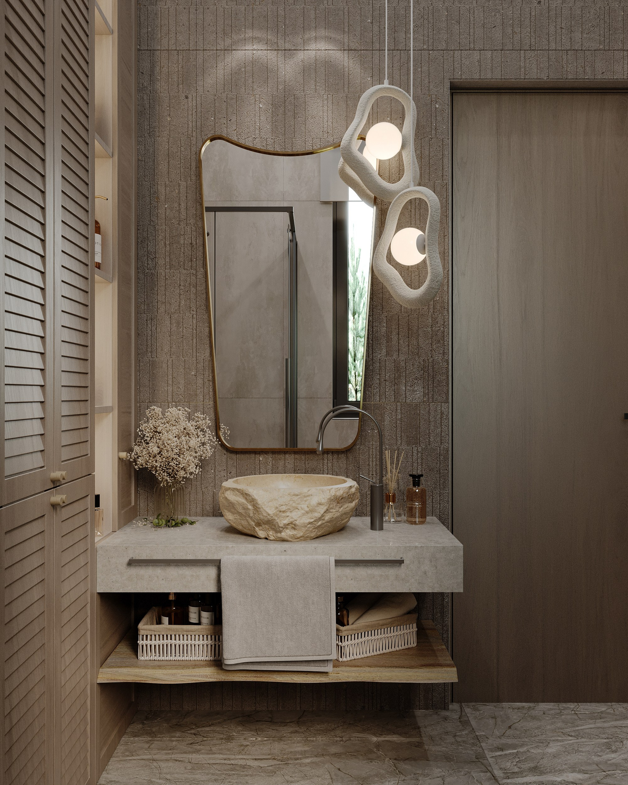 Визуализация загородного дома (интерьерная). Королёва Анастасия | 3D визуализатор