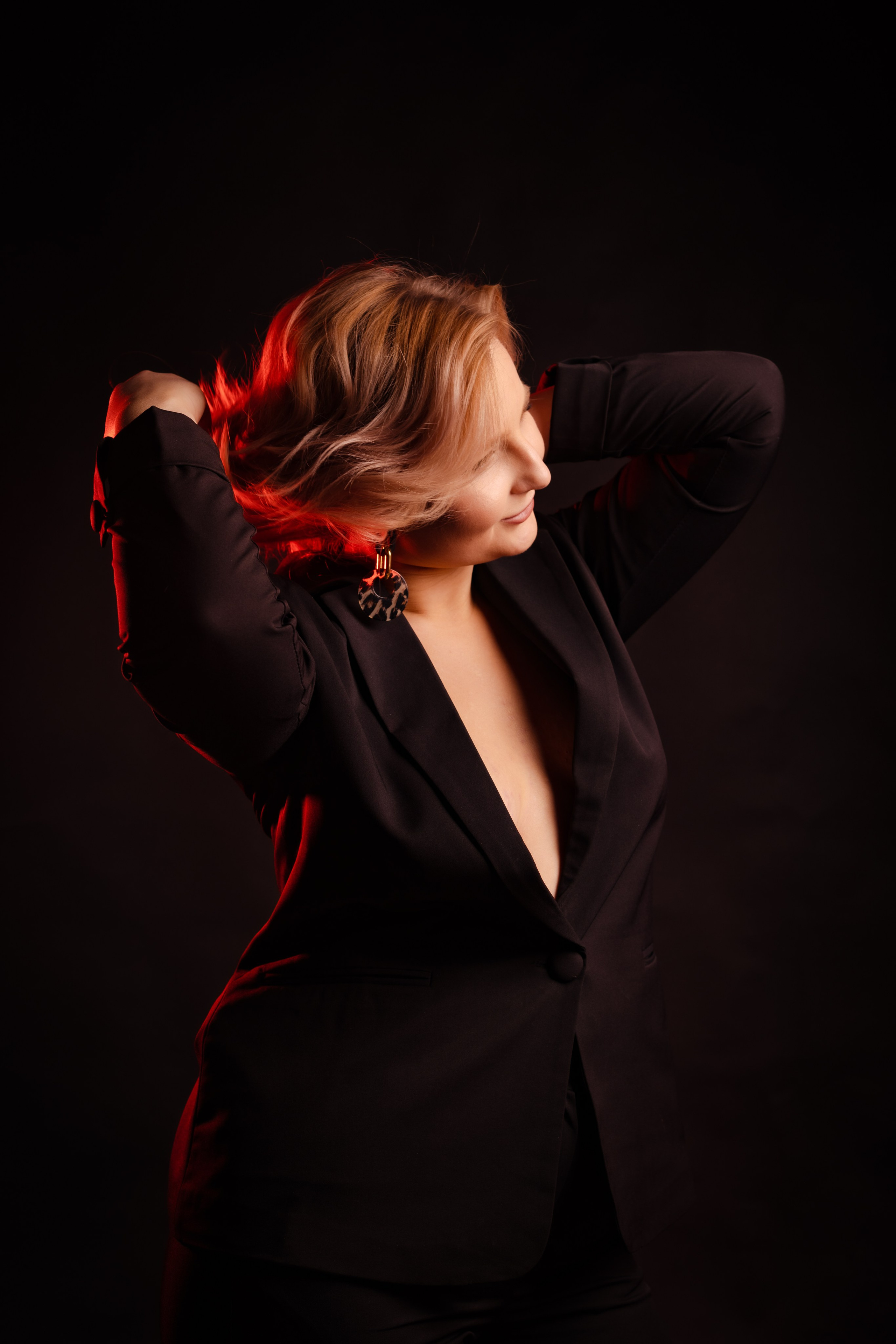 Анна Гламурная в черном. Свадебный фотограф в Москве