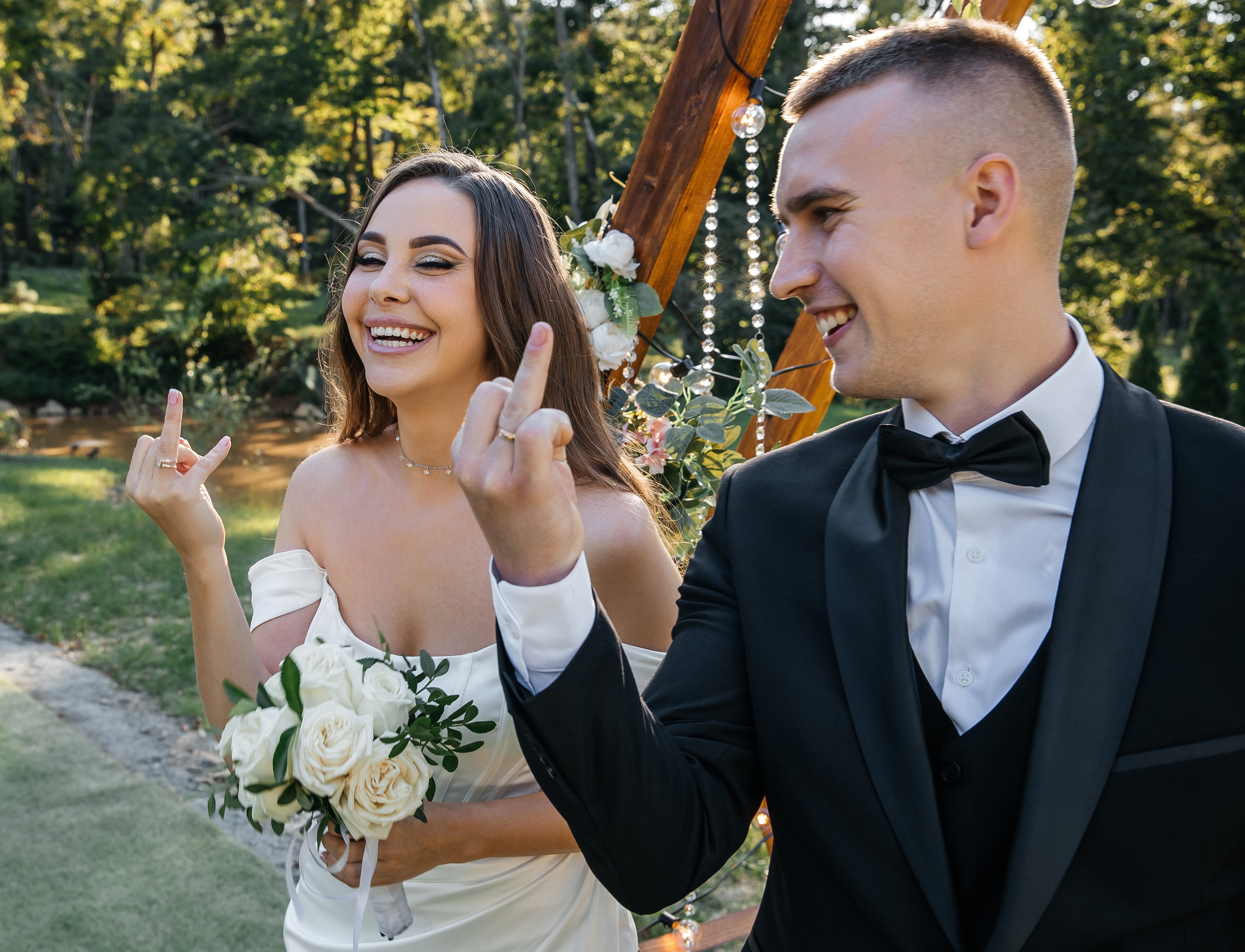 Свадьба на открытом воздухе. Свадебный и семейный фотограф в Москве Олеся Подколзина