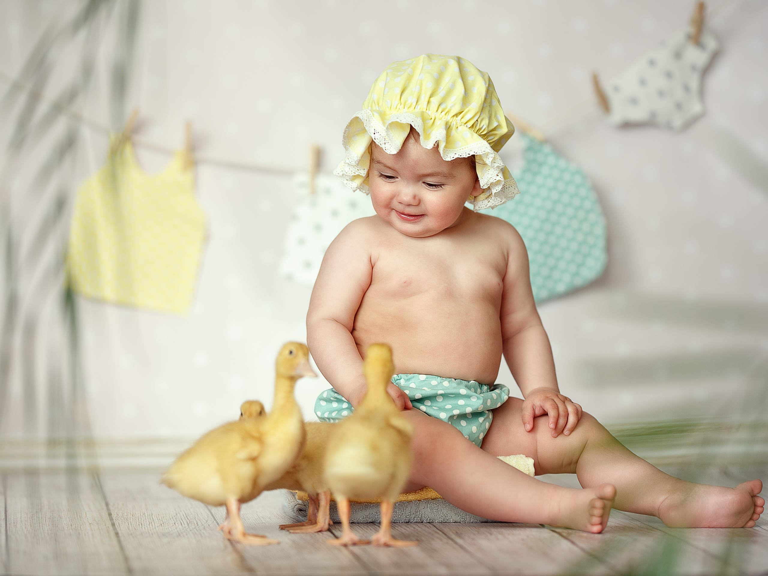 Фотопроект для малышей — утята. Детский и семейный фотограф Склярова Екатерина