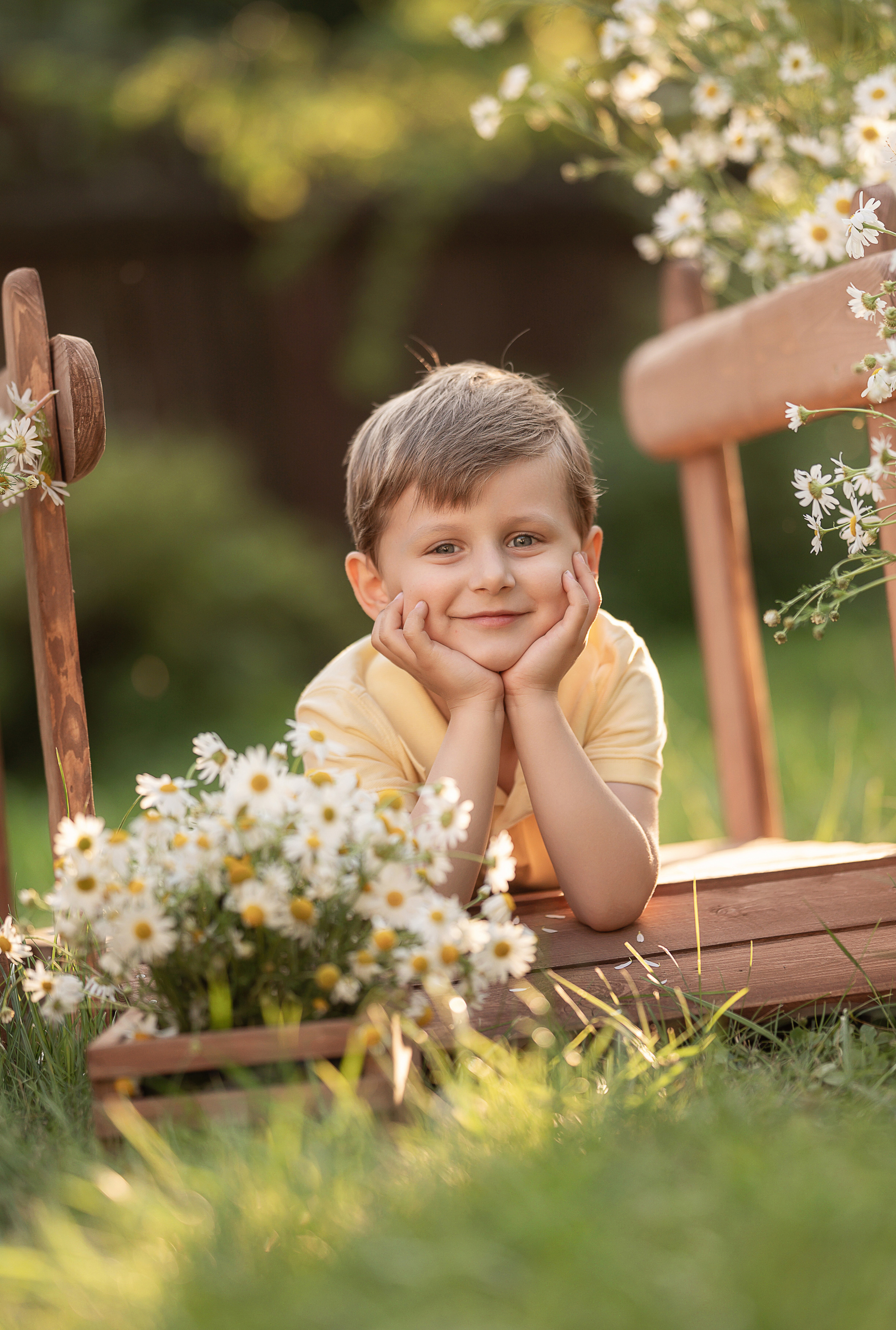Детский фотопроект Ромашки. Детский и семейный фотограф Склярова Екатерина