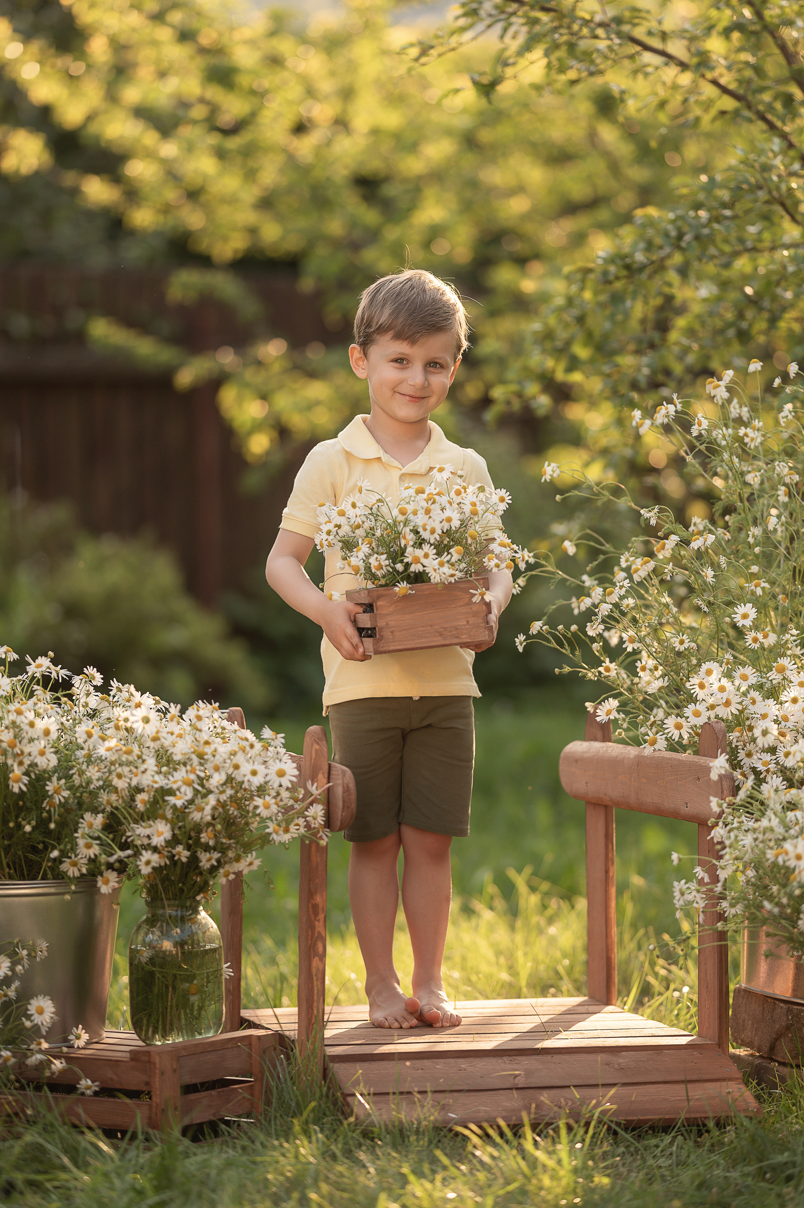 Детский фотопроект Ромашки. Детский и семейный фотограф Склярова Екатерина