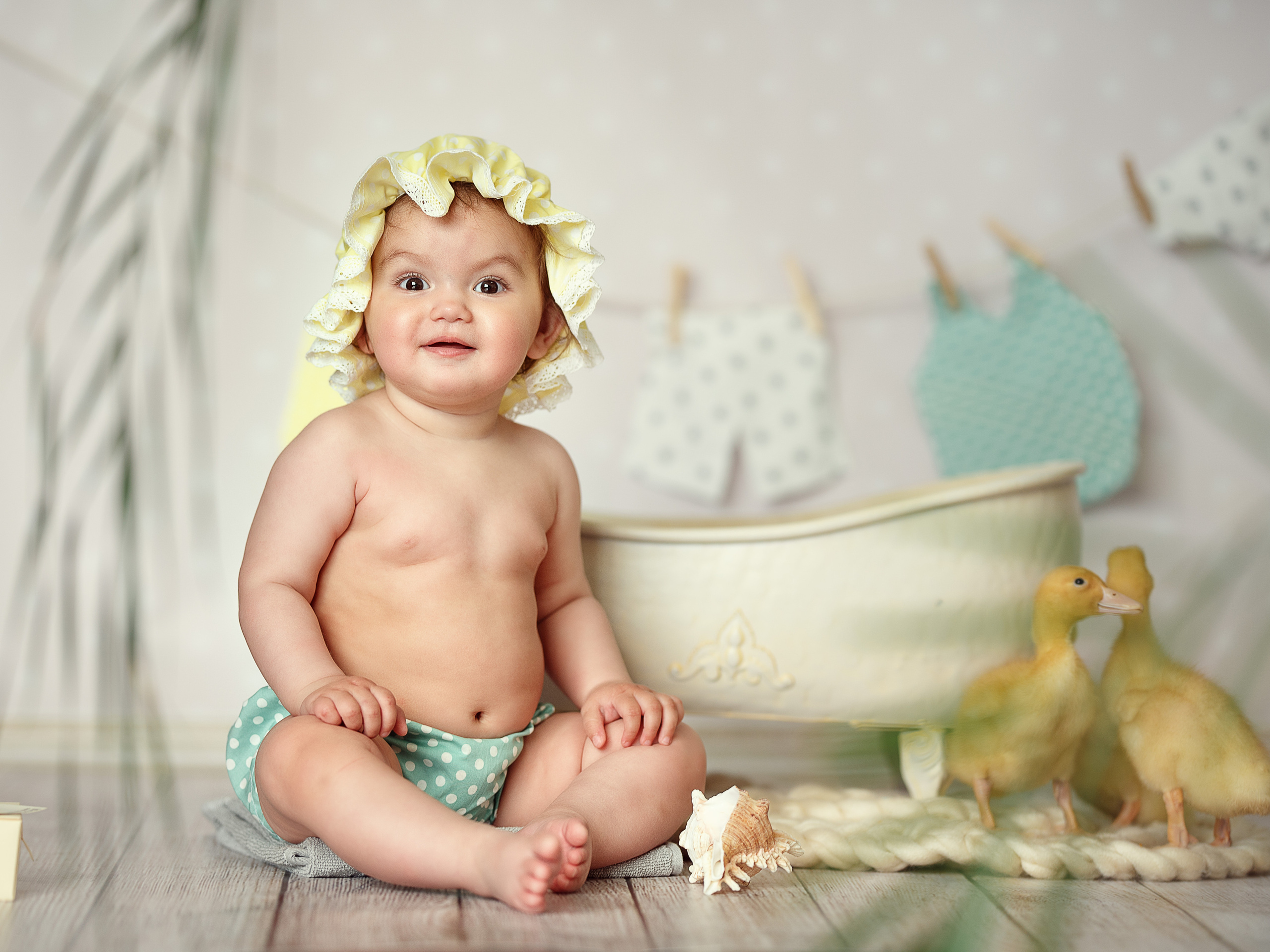 Фотопроект для малышей — утята. Детский и семейный фотограф Склярова Екатерина