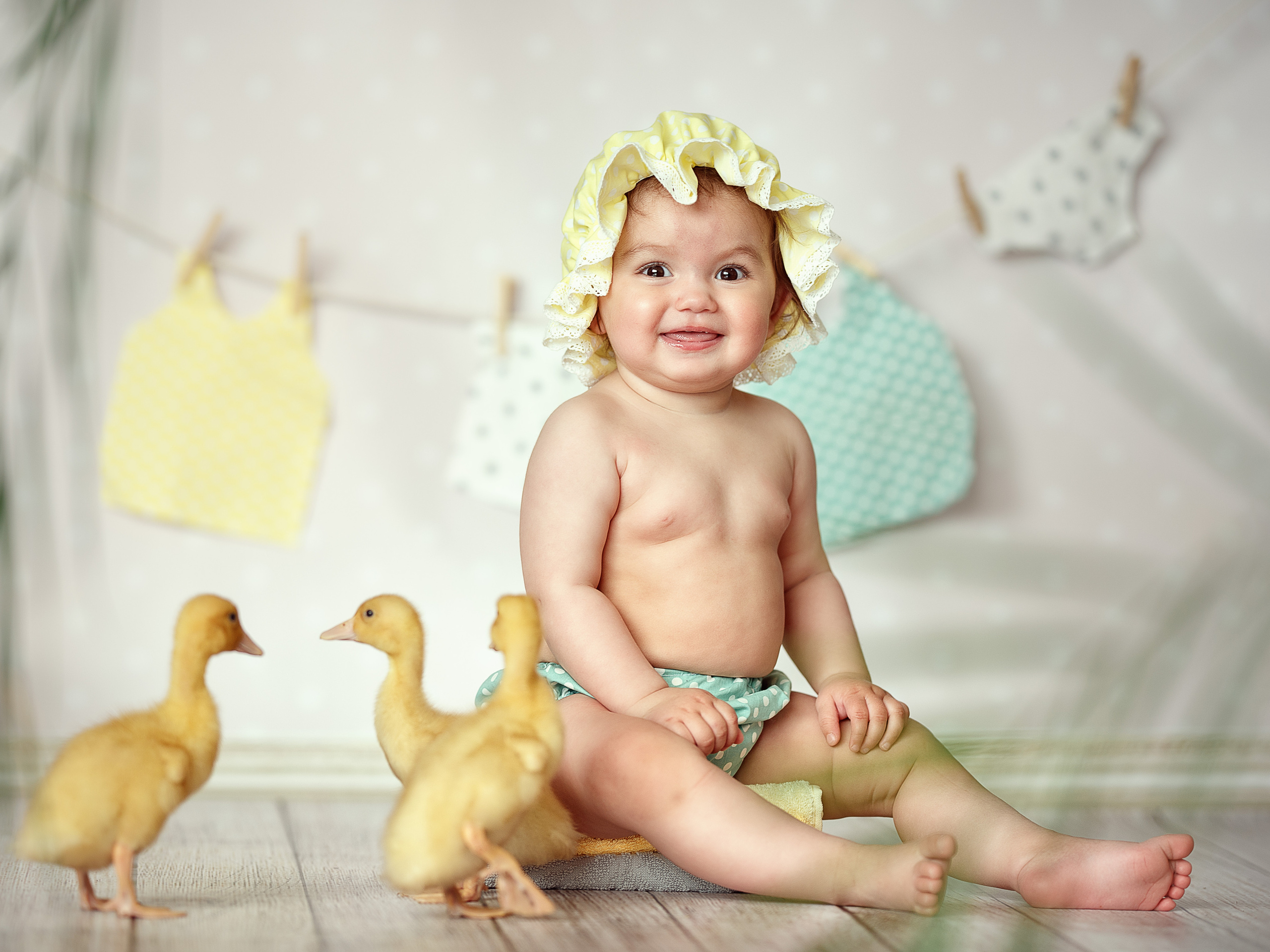 Фотопроект для малышей — утята. Детский и семейный фотограф Склярова Екатерина