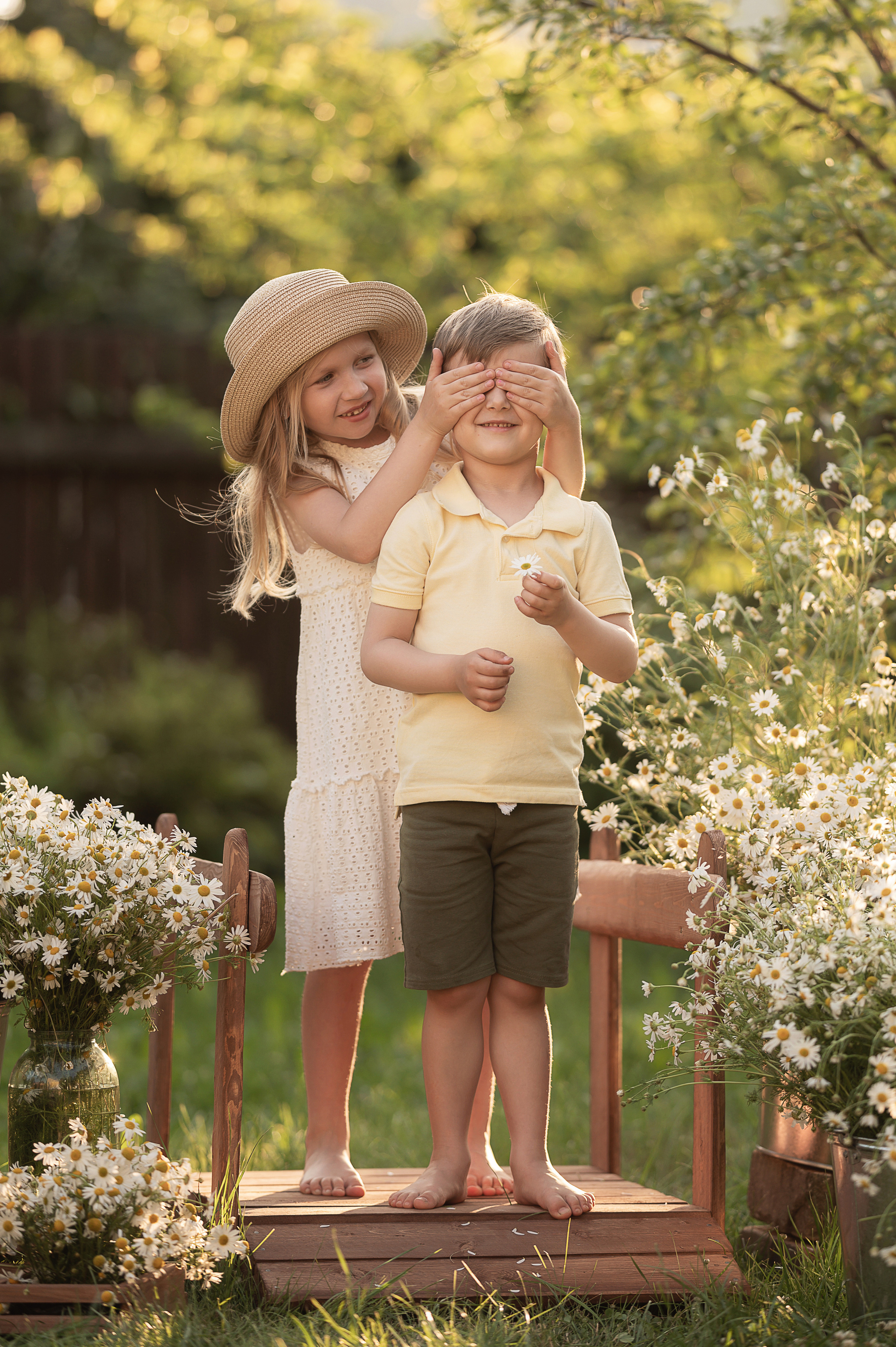Детский фотопроект Ромашки. Детский и семейный фотограф Склярова Екатерина