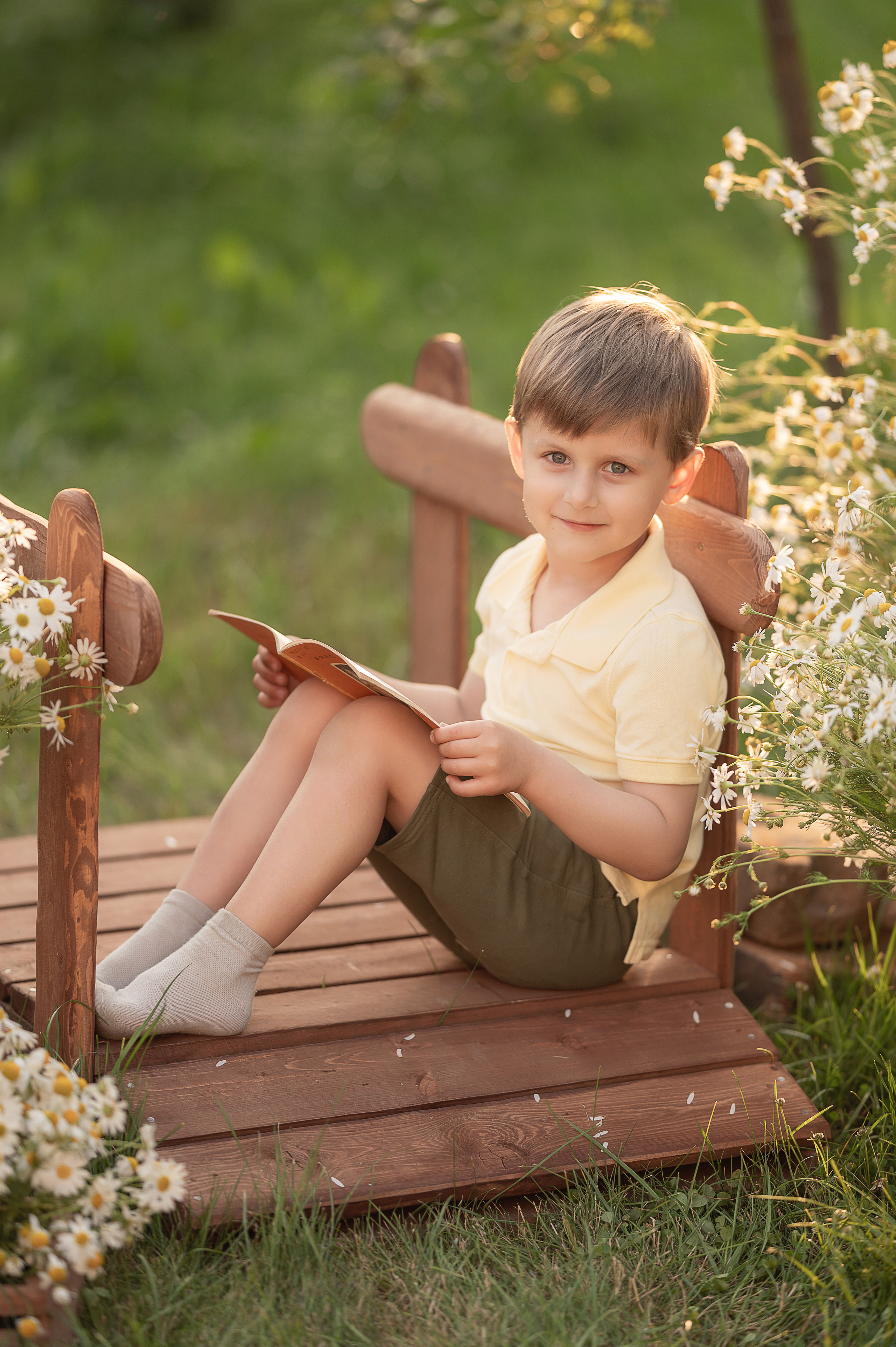 Детский фотопроект Ромашки. Детский и семейный фотограф Склярова Екатерина