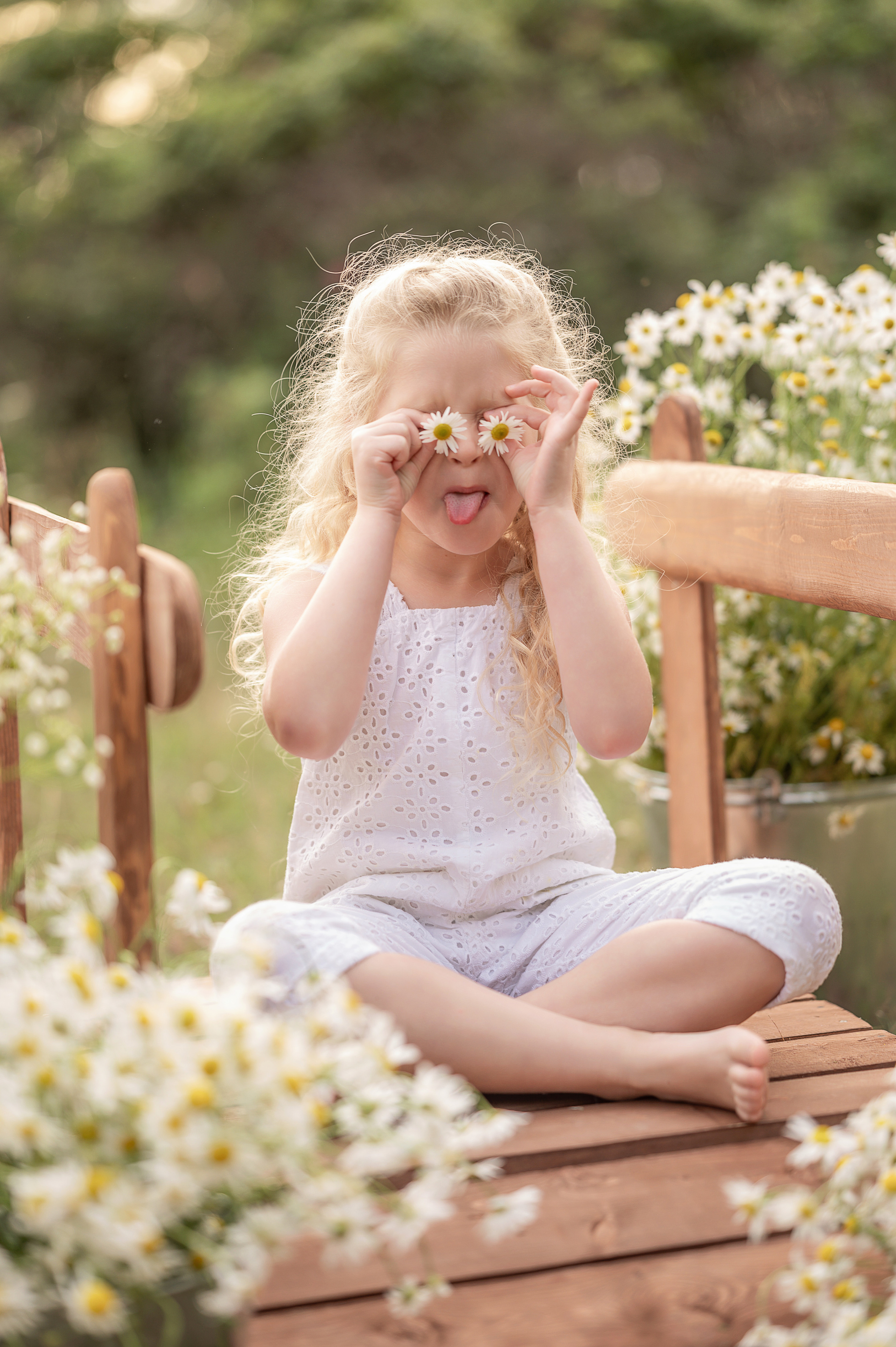 Детский фотопроект Ромашки. Детский и семейный фотограф Склярова Екатерина
