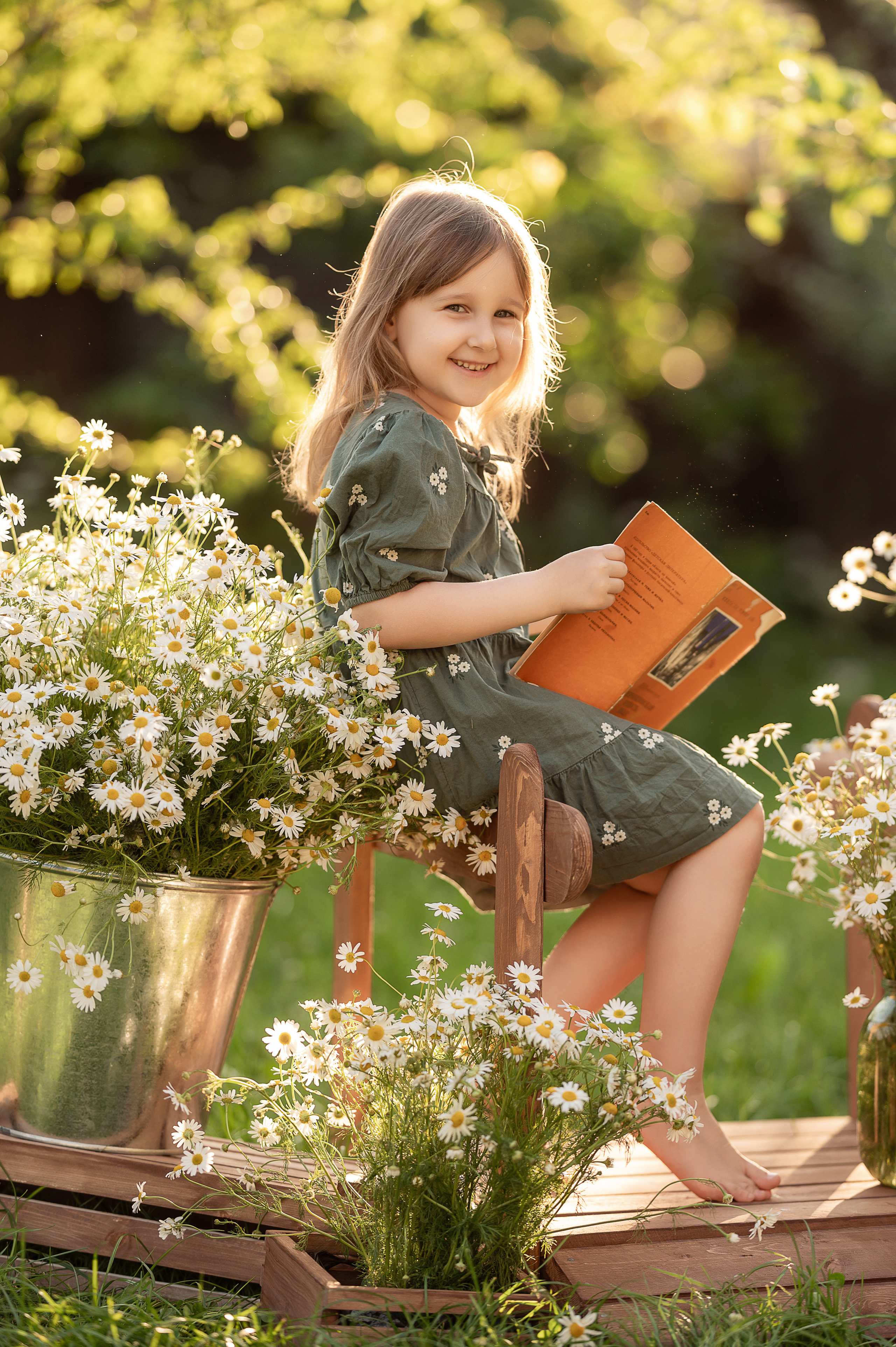 Детский фотопроект Ромашки. Детский и семейный фотограф Склярова Екатерина