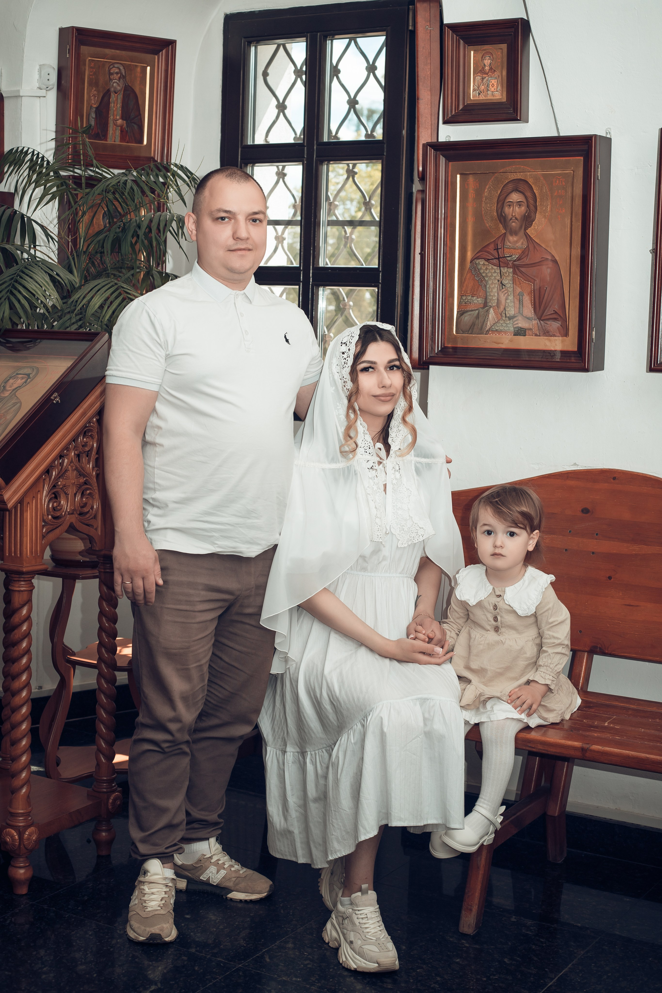 Таинство Крещения Киры. Благовещенская церковь. Семейный фотограф в Рязани и Рязанской области