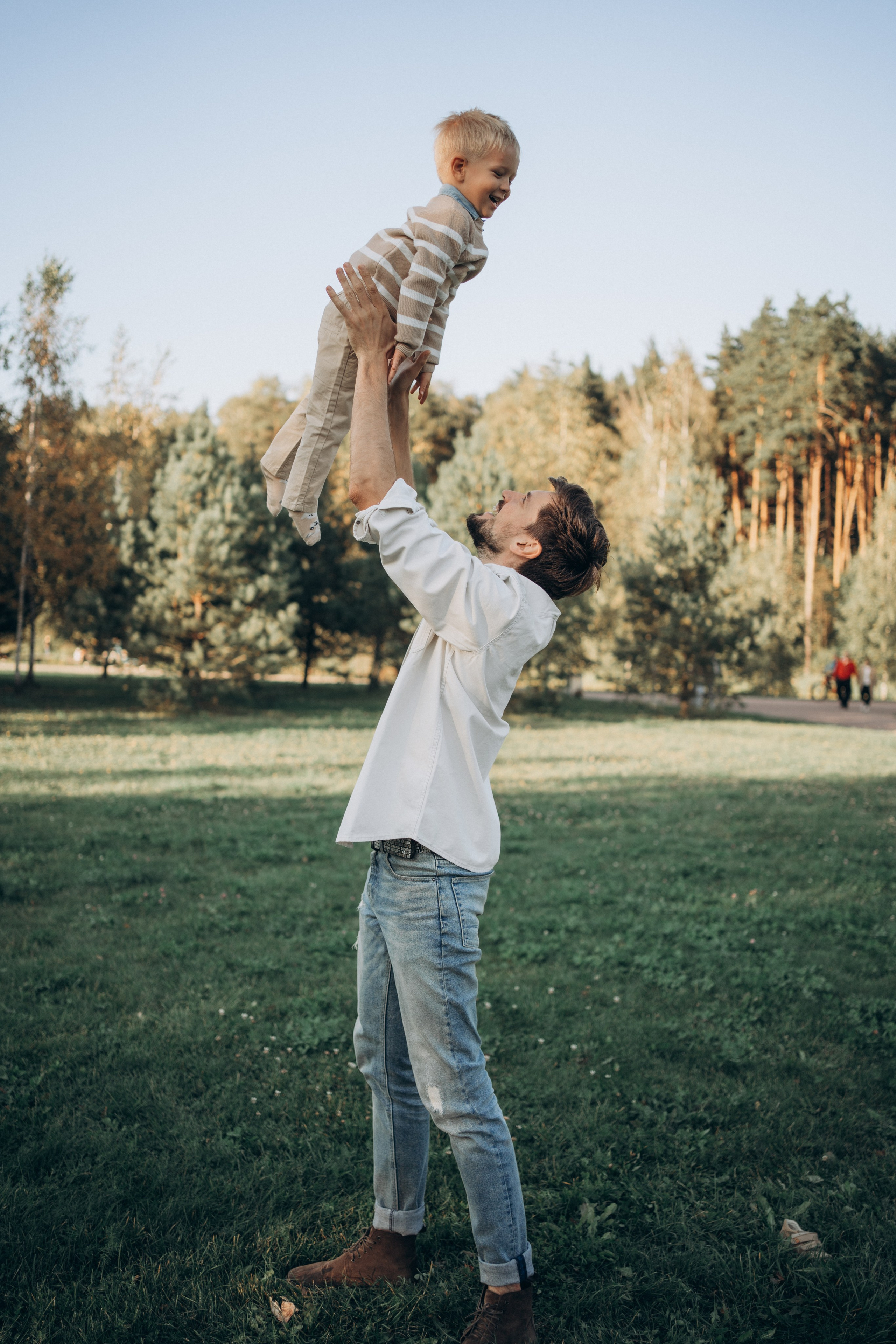 Прогулка в парке. Фотограф новорожденных и малышей до года в Москве Анастасия Соколова