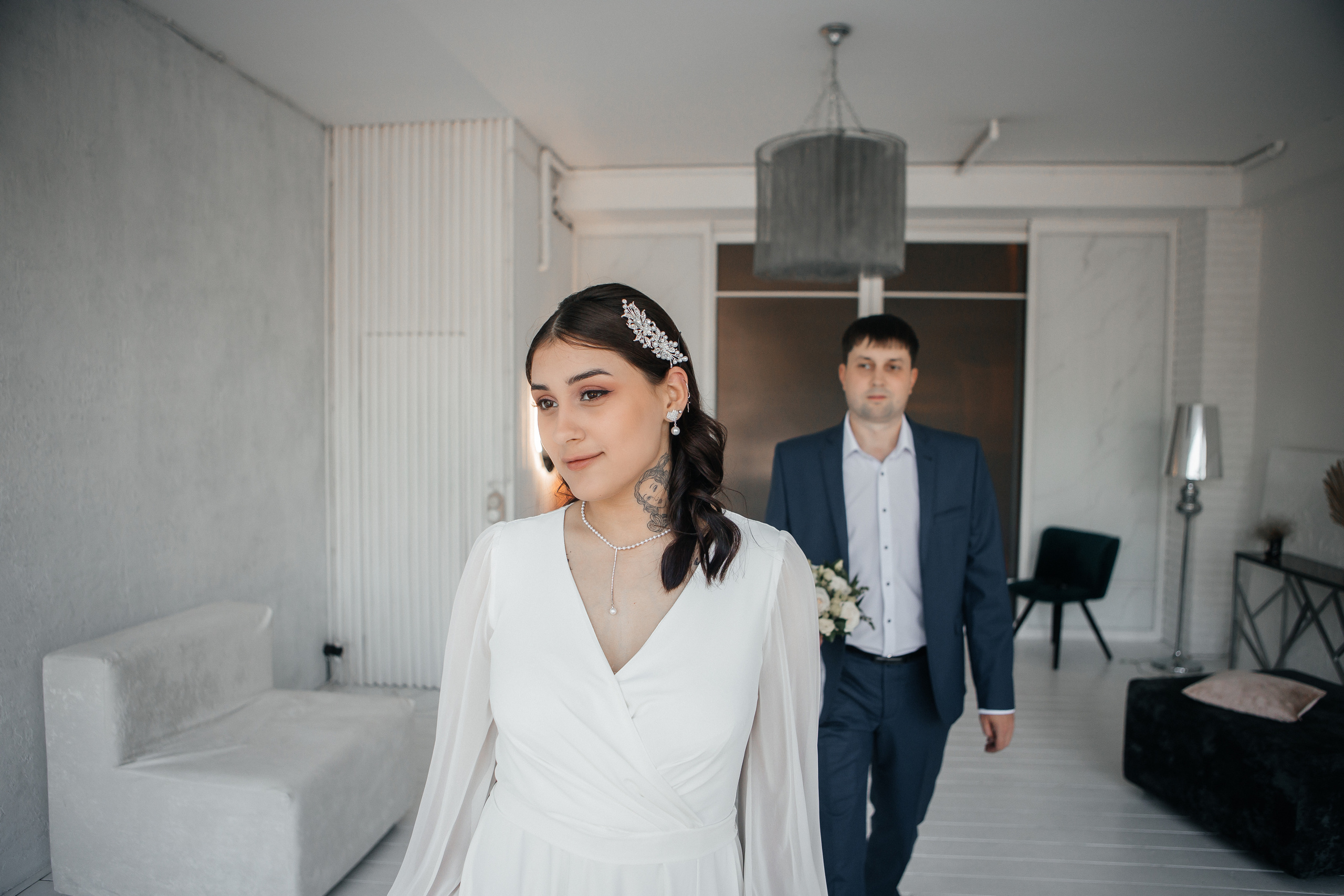 Свадебная фотосессия в студии. Дарья Белякова. Свадебный, детский и семейный фотограф в городе Бийск