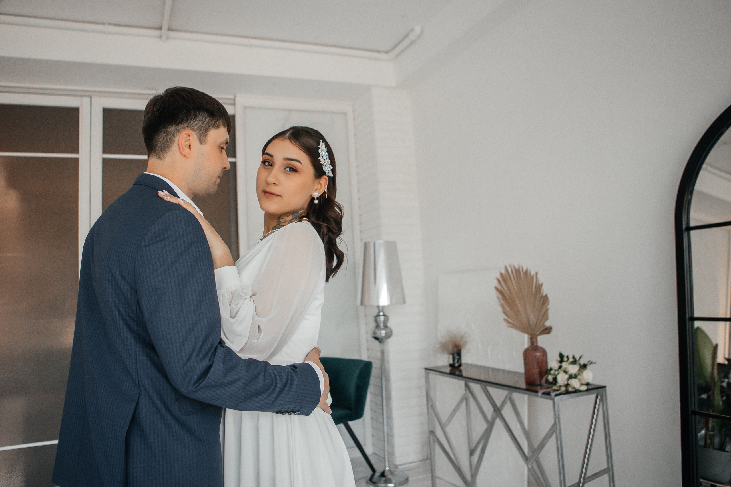 Свадебная фотосессия в студии. Дарья Белякова. Свадебный, детский и семейный фотограф в городе Бийск