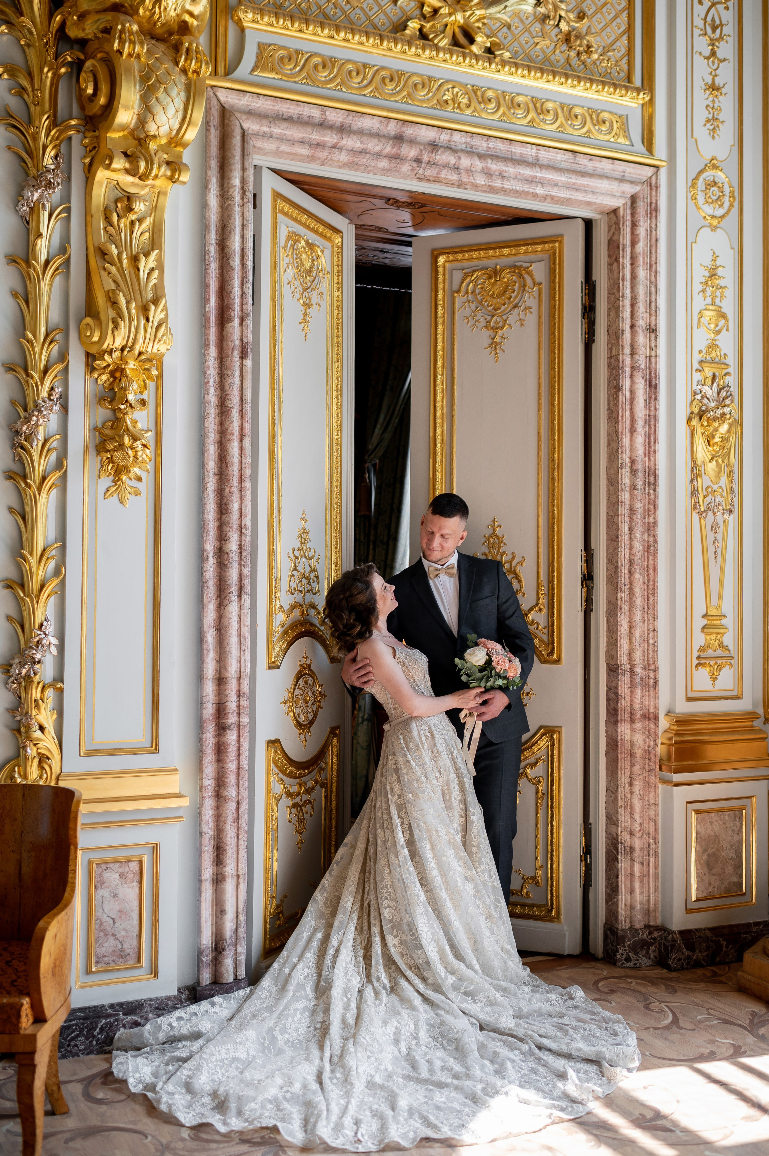 Елена и Дмитрий (свадебная фотосессия в Доме Архитектора — особняке Половцова). Портретный, семейный и свадебный фотограф в Санкт-Петербурге и в Пушкине Ширяев Денис