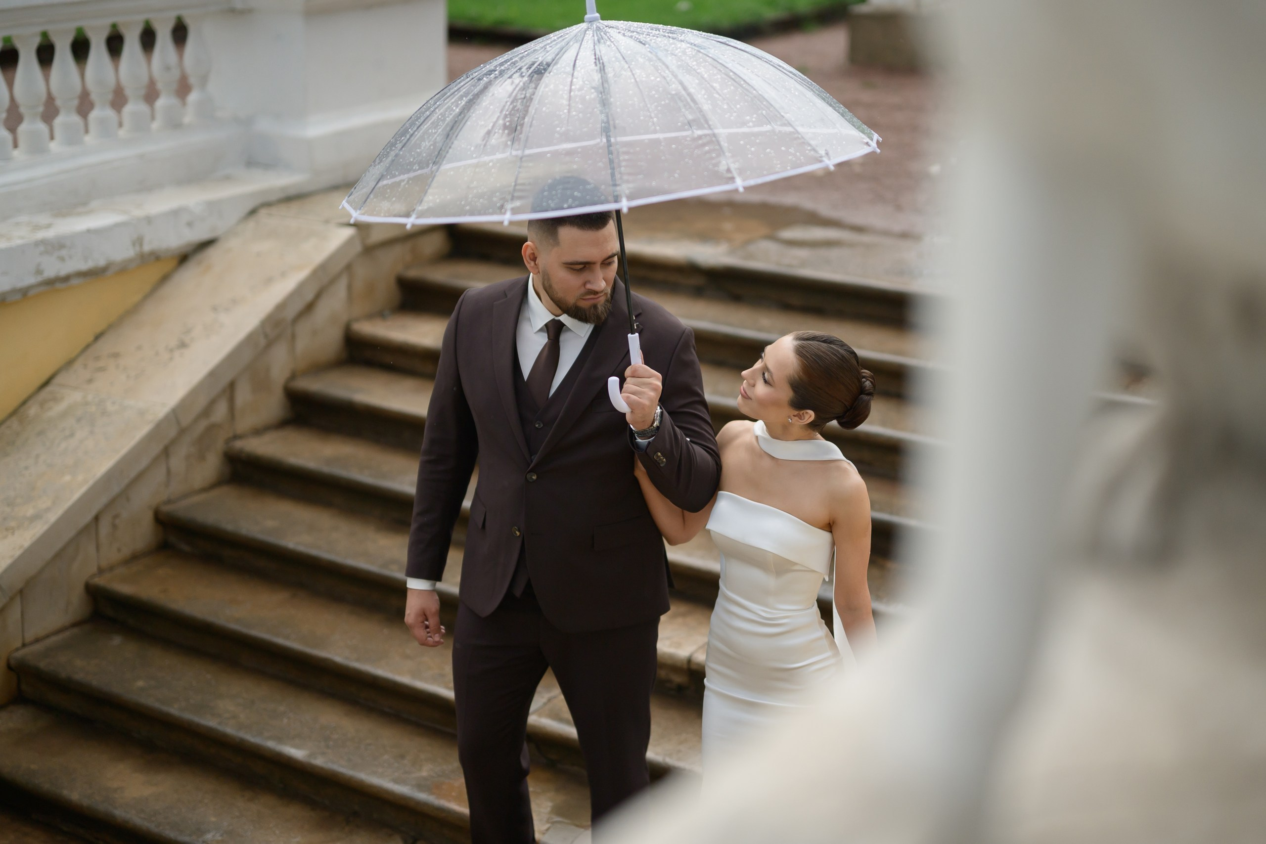 Свадьба для двоих Ксении и Даниила. Регистрация брака в ЗАГСе Крокус сити холла, прогулка в усадьбе Архангельское. Semerlina.ru