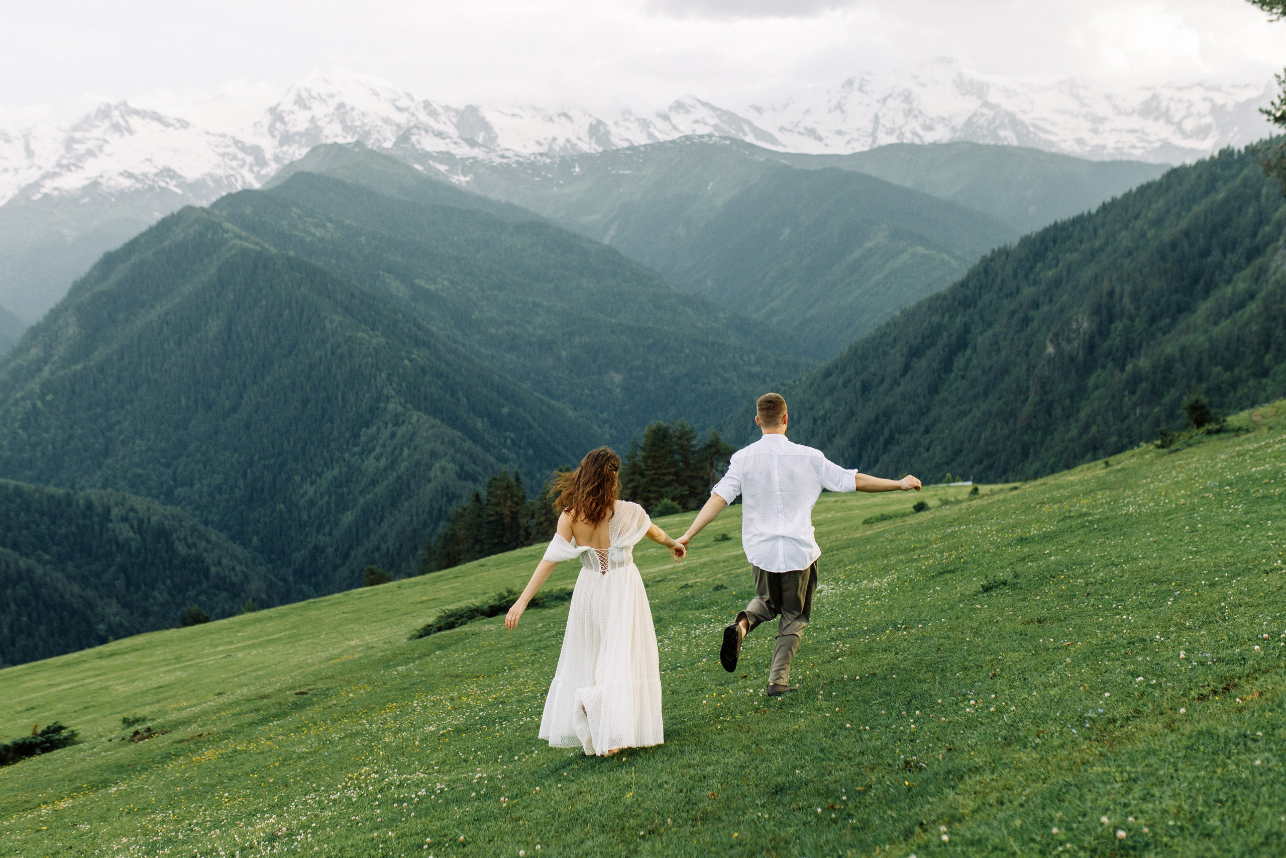 Свадьба в горах Сванетии в Грузии