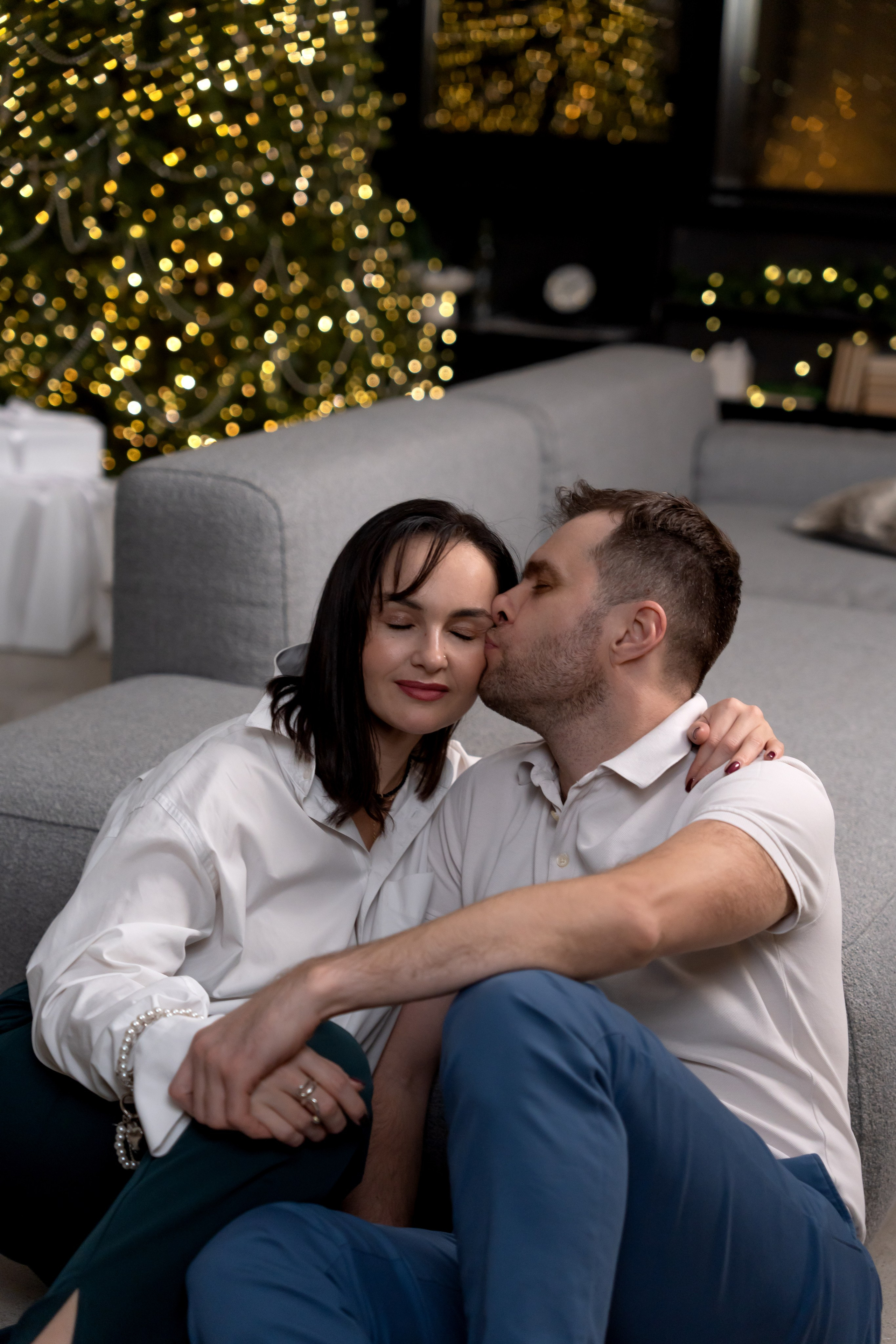 Новогодняя фотосессия для дружной семьи. Фотограф в Красноярске. Юлия Чаушанская