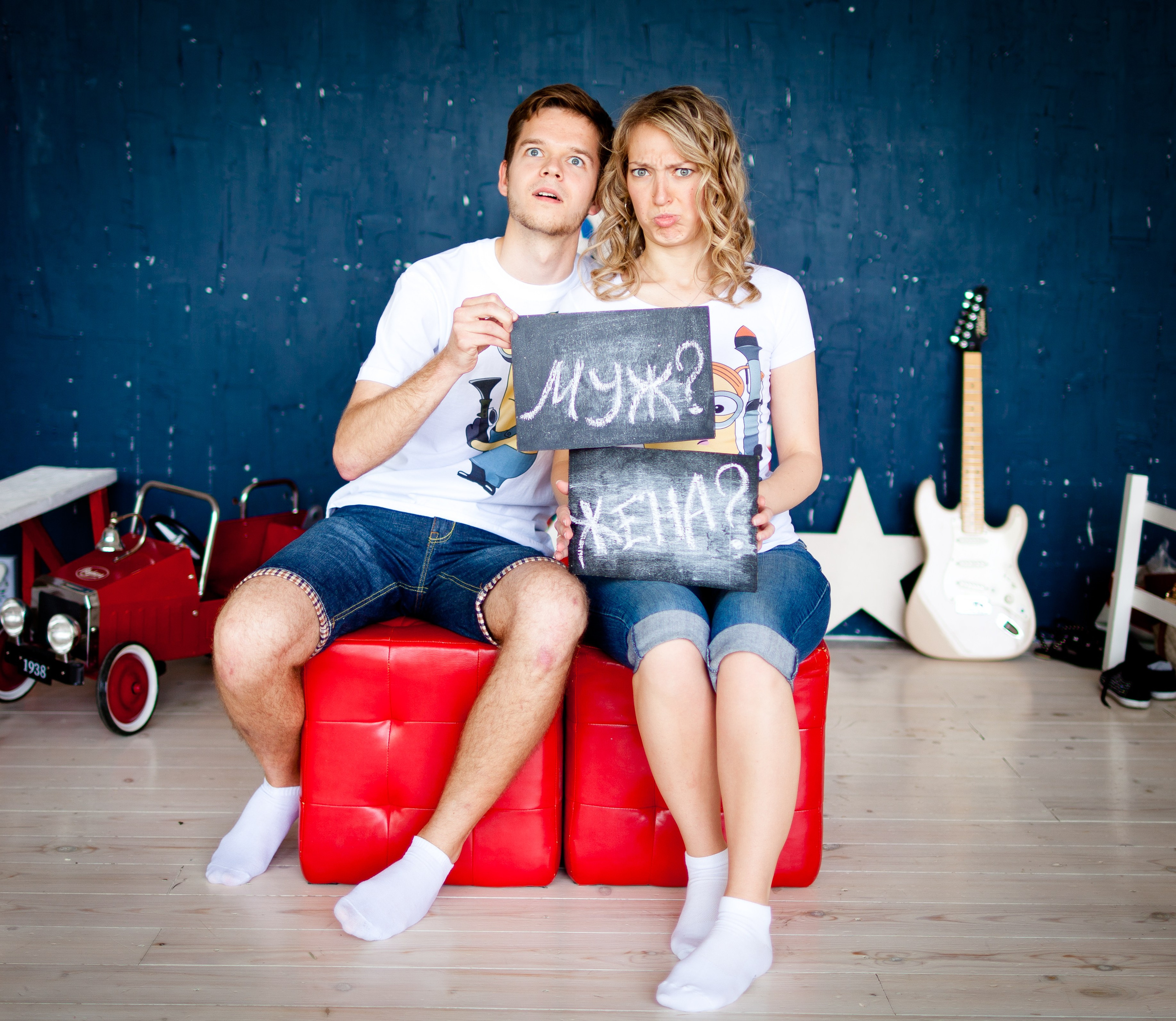 Фотосессия Димы и Сони в студии. Фотограф Денис Гавриленков в Москве