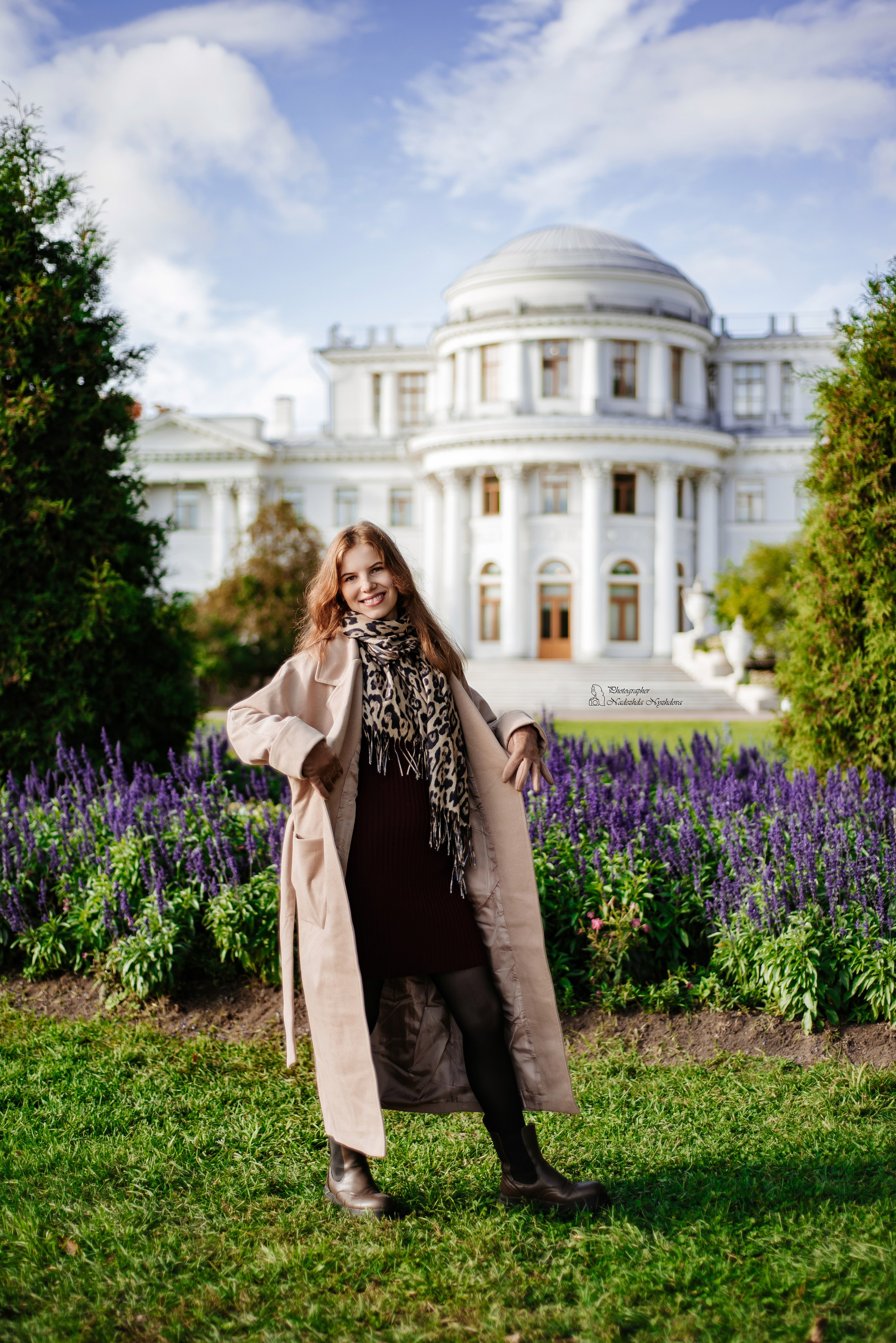 Осеннее утро на Елагине с Дарьей ♡. Свадебный фотограф в Санкт-Петербурге Надежда Нуждова