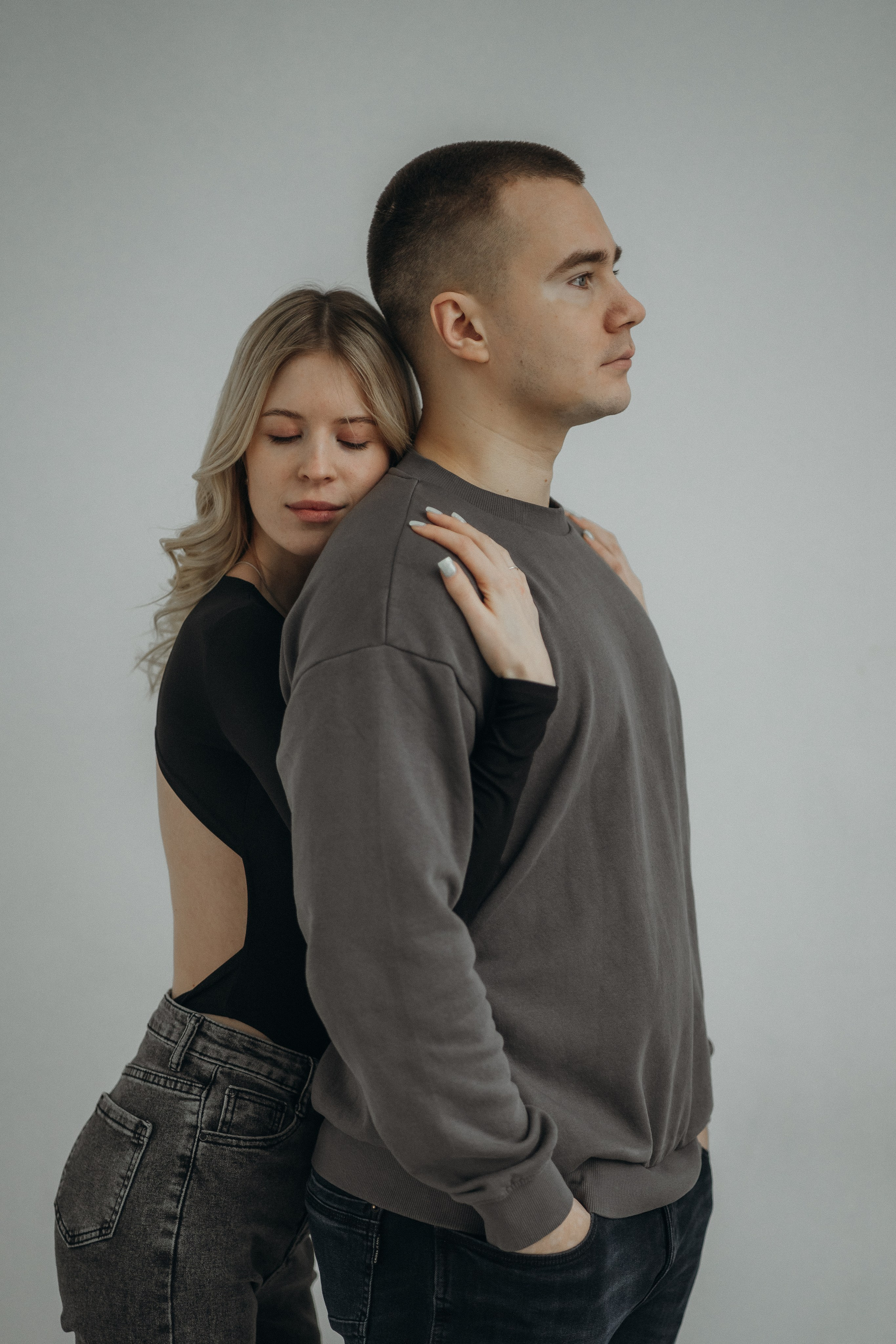 Парная фотосессия в студии в Архангельске. Портретный и свадебный фотограф в Архангельске Елизавета Стрекаловская