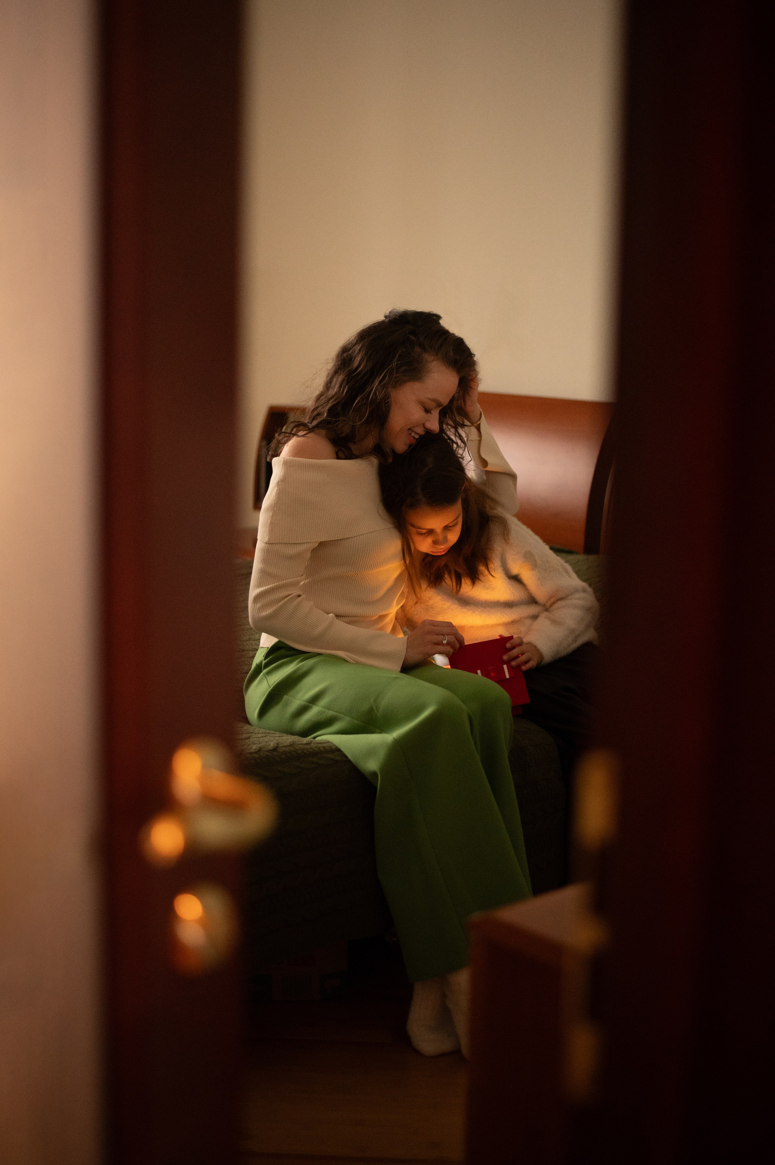 Новогодние съёмки дома. Семейный и детский фотограф в Москве Анна Оськина