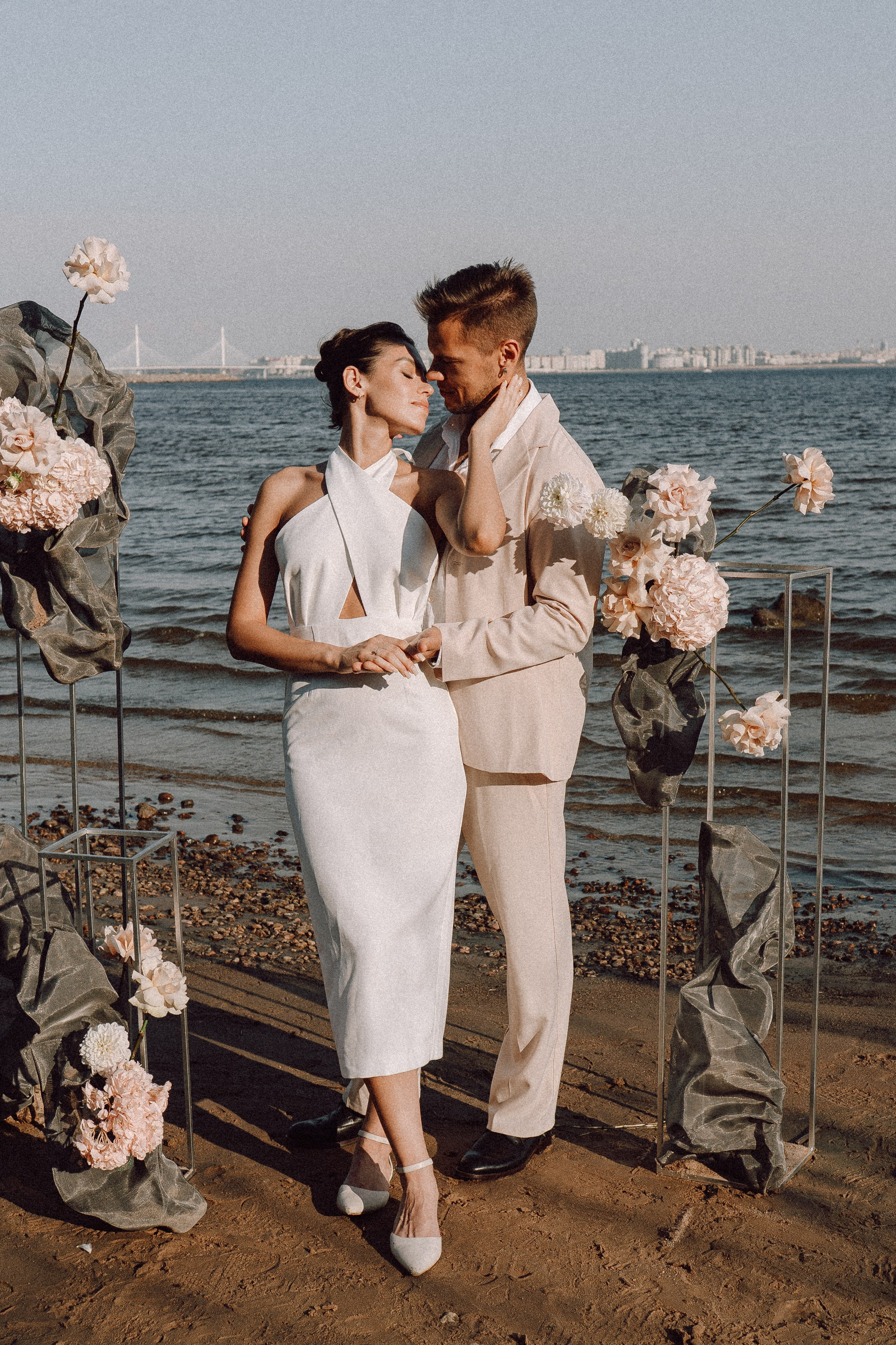СВАДЕБНАЯ ФОТОСЕССИЯ ВЫЕЗДНОЙ ЦЕРЕМОНИИ (ФИНСКИЙ ЗАЛИВ). Профессиональный фотограф, Санкт-Петербург — Виктория Богомолова