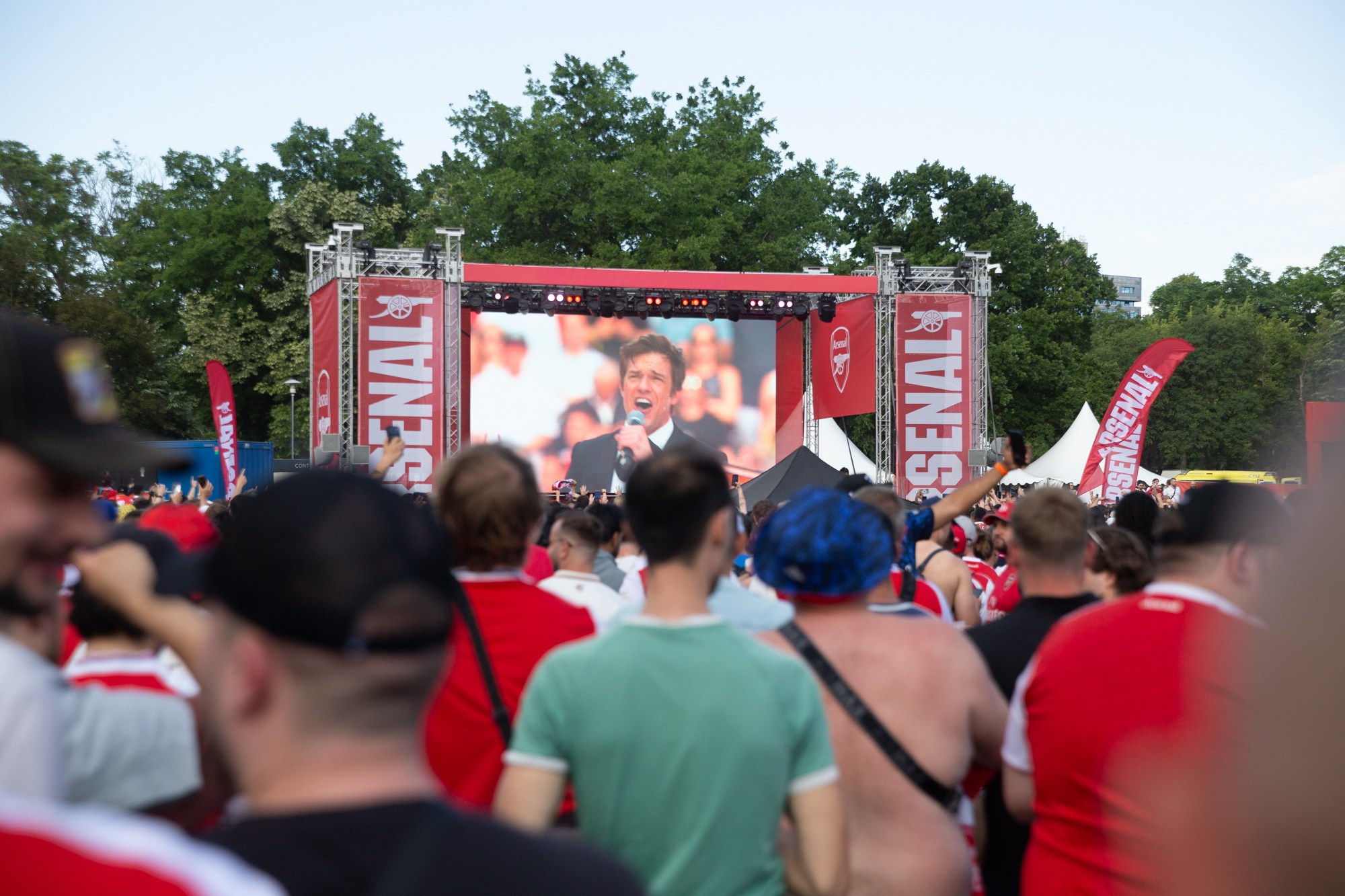 UEFA Champions League Final. Arsenal vs PSG. Budapest 2026. Arsenal Fan Zone. Photographer in Budapest  — Yura Knyazev