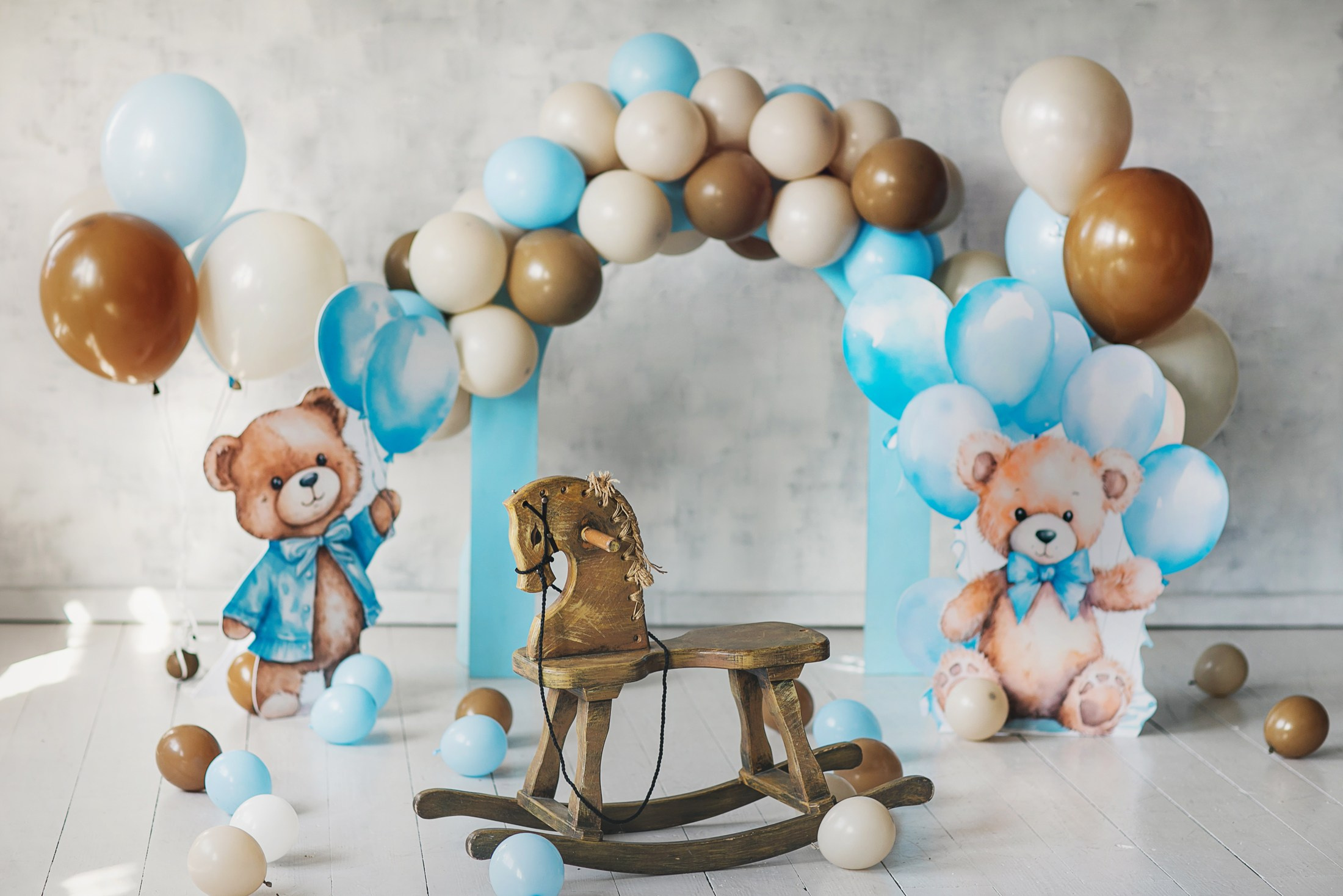 Минимализм. Фотозона для мальчика на День Рождения