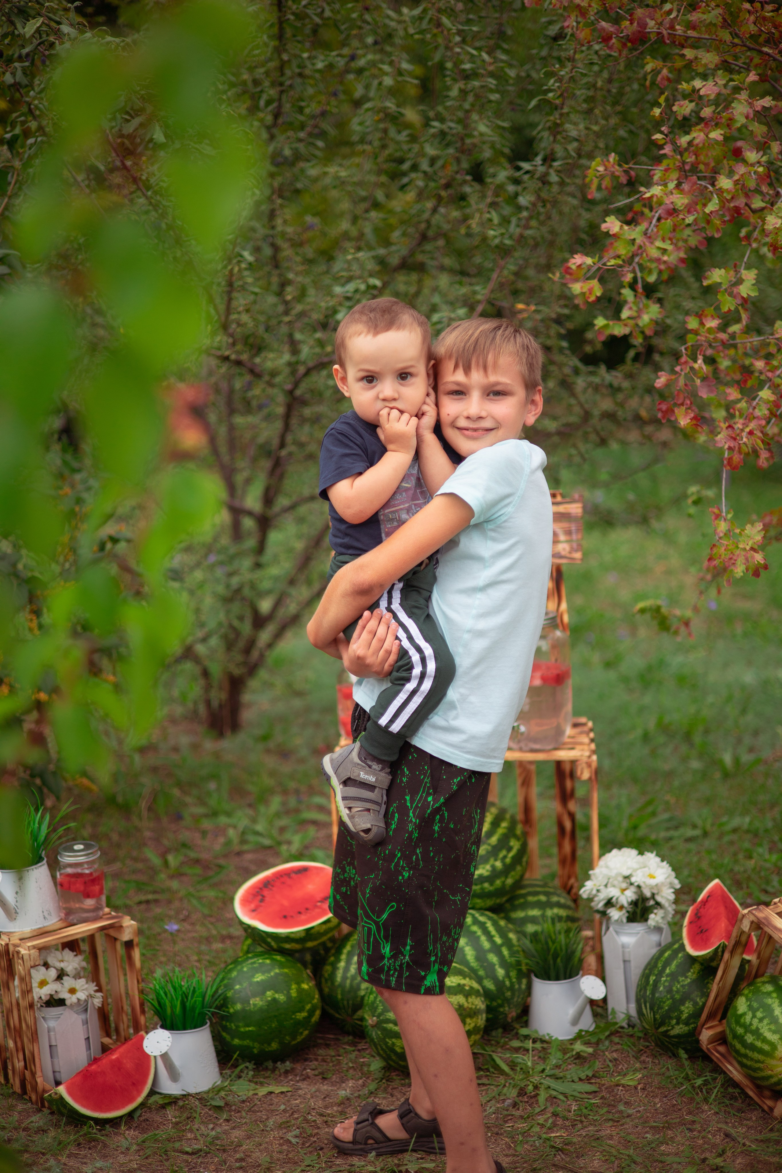 Семья арбузы. Семейный и детский фотограф в Михайловке Татьяна Лестьева