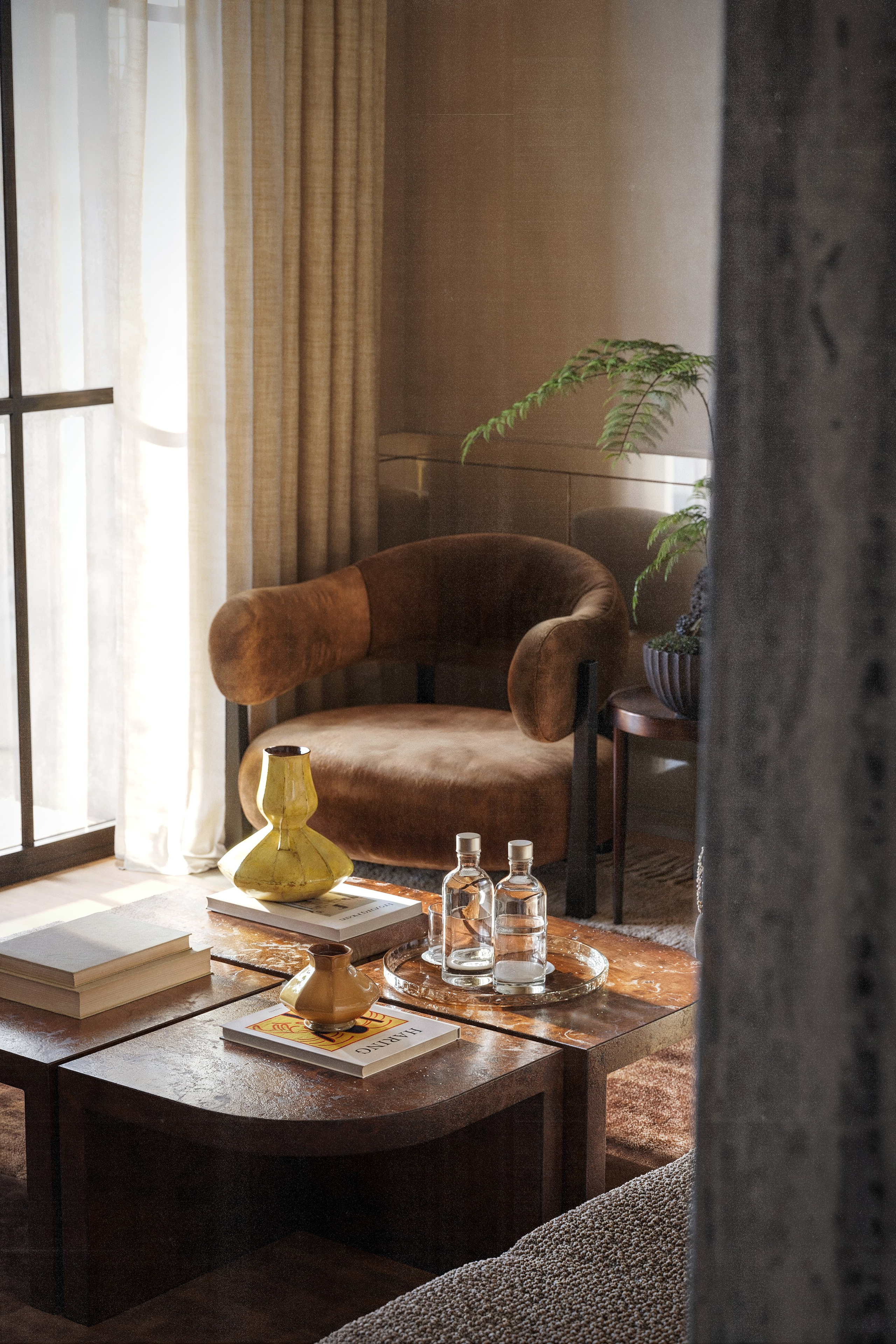 Alliot+Maudet buro livingroom. Визуализации Дизайн проектов