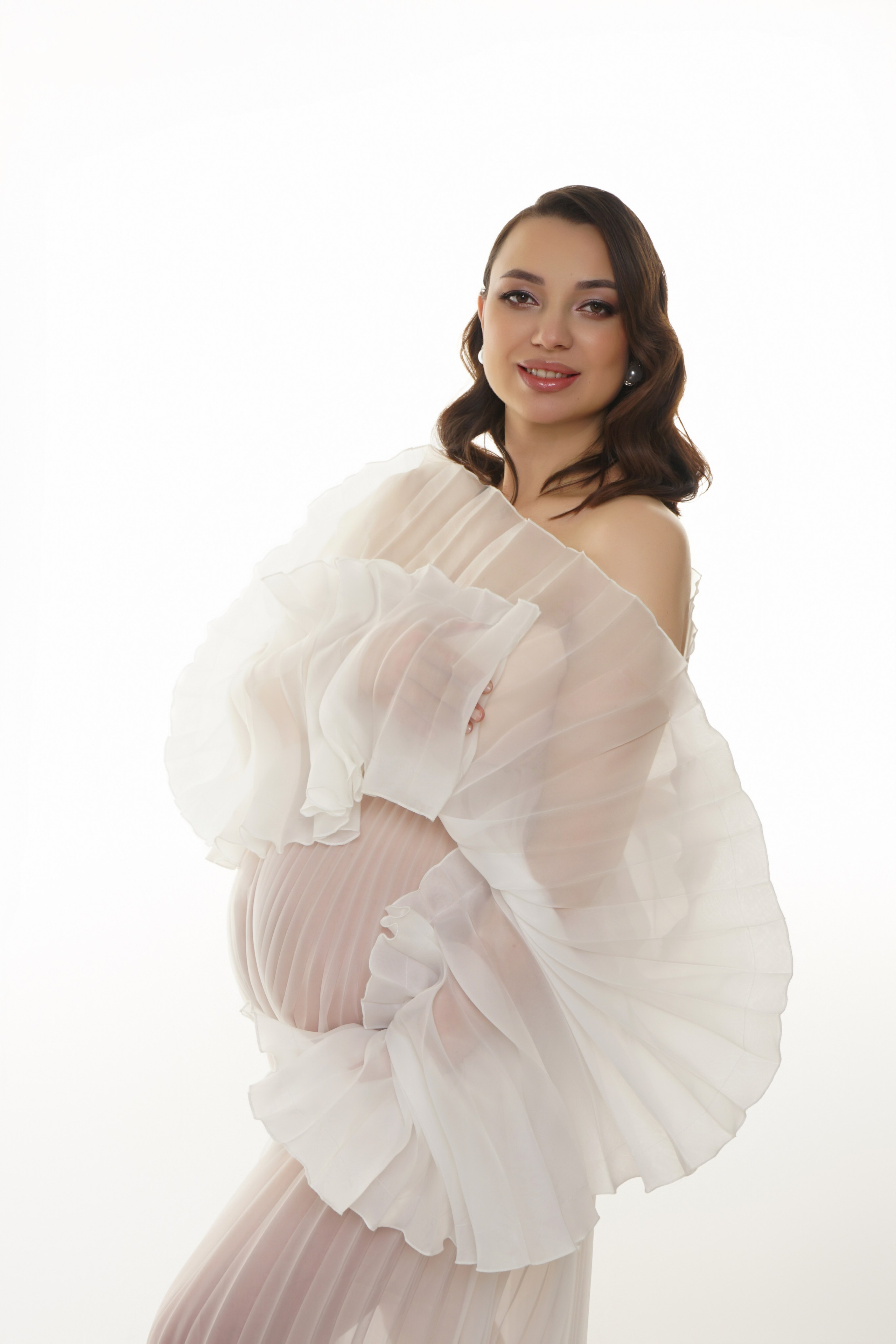 Съёмка беременности в моей фотостудии «НЕБО». Женский фотограф в Химках Алёна Ленёва