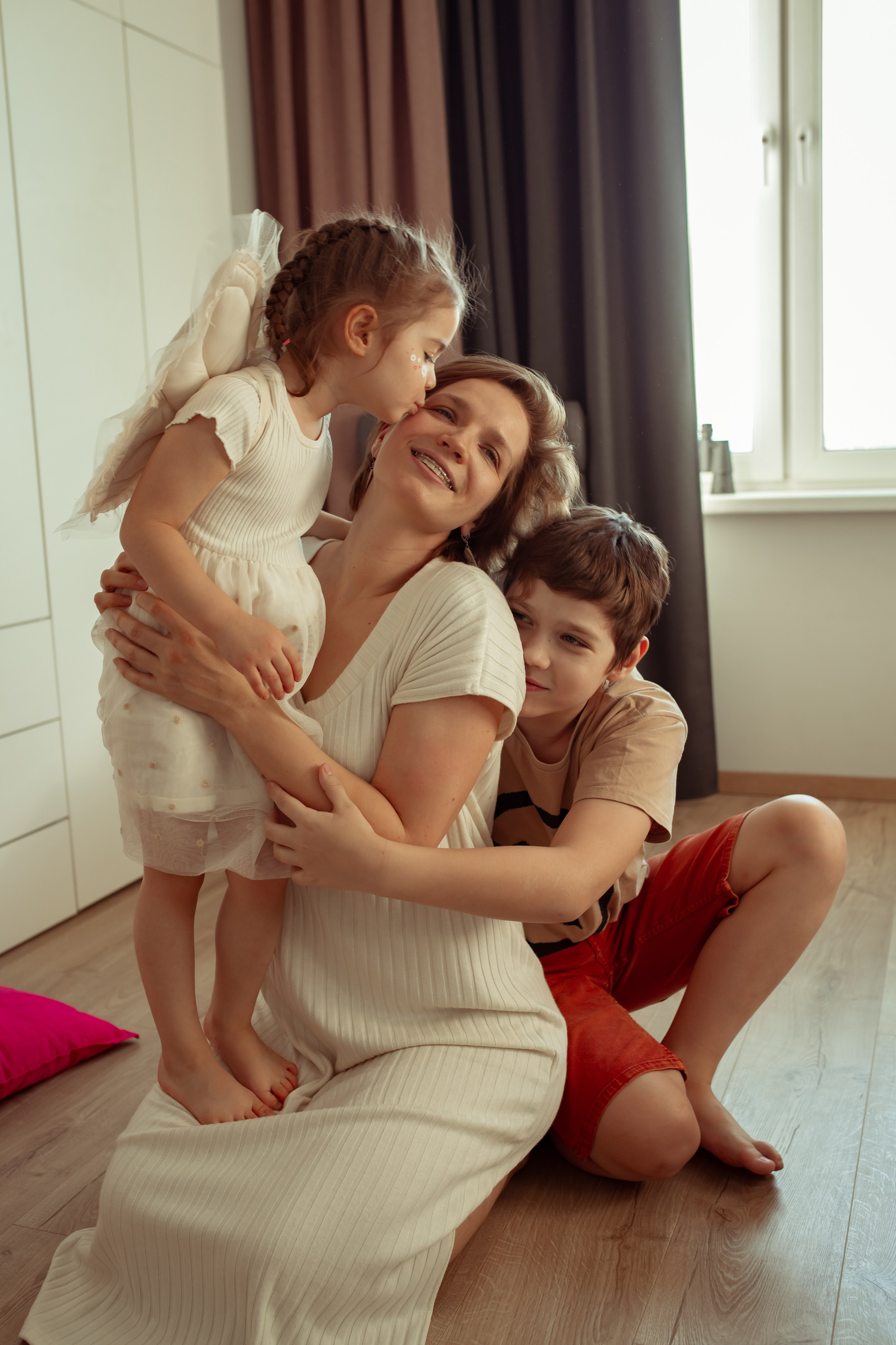 Александра, Максим, Евгений и Ксюша. Семейный и детский фотограф в Москве Дорогова Екатерина