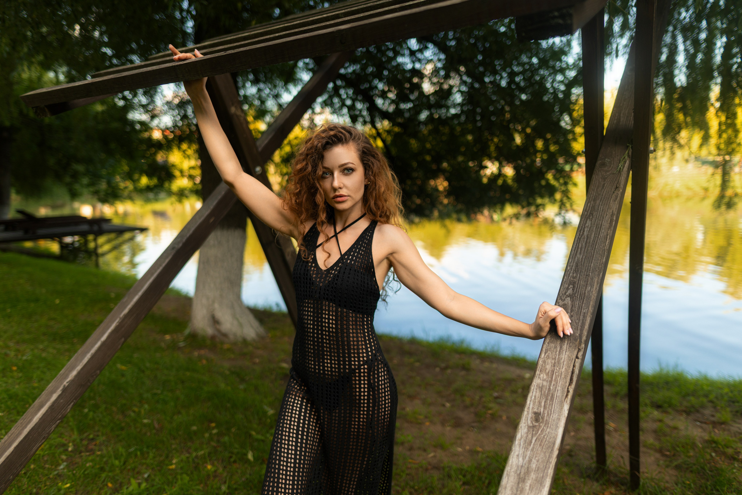 Съемка с Дианой у водоема на базе отдыха в формате для «себя». Дмитрий Шульгин, портретный фотограф в Воронеже