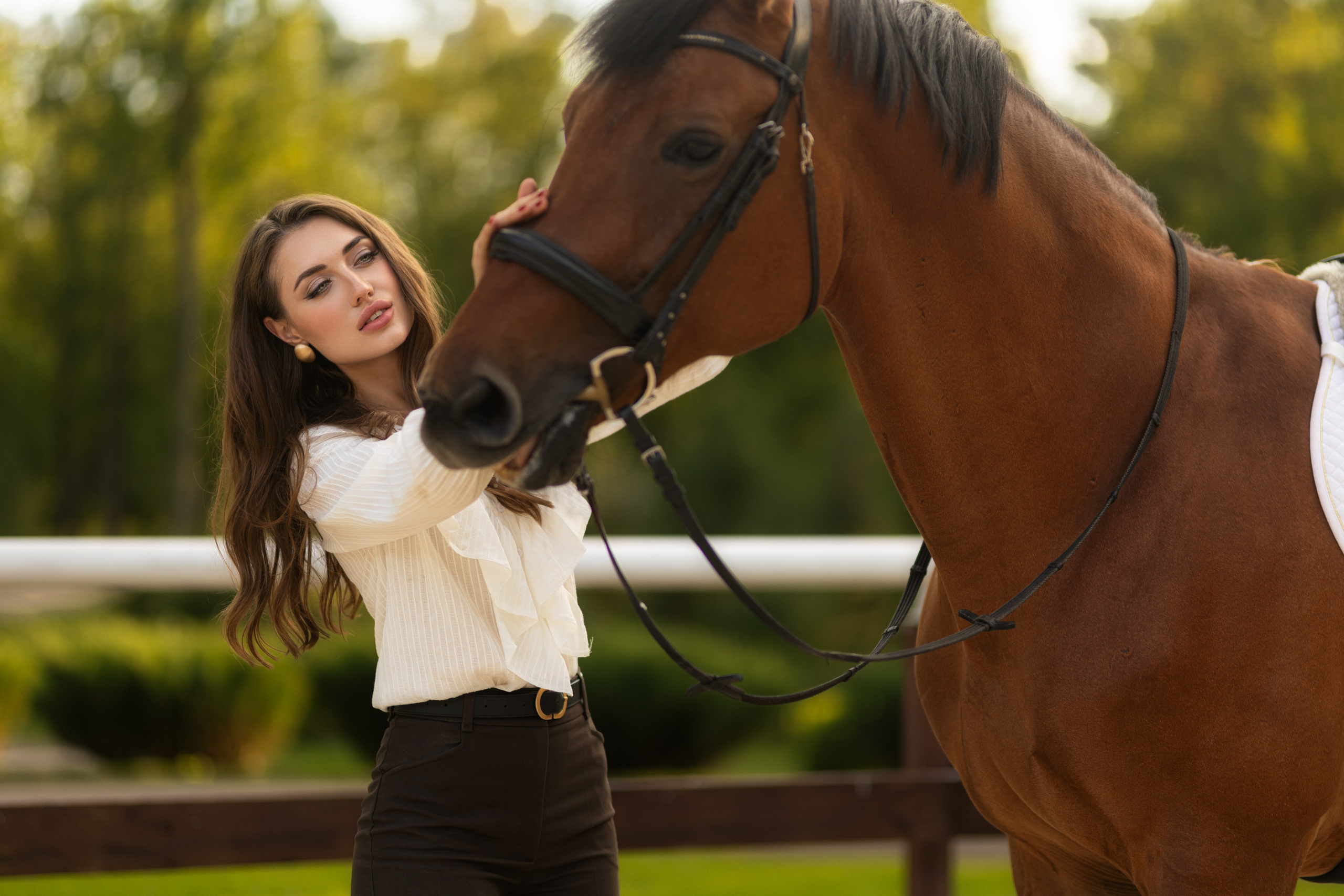 Фотосессия с лошадью для Анастасии в формате для «себя». Дмитрий Шульгин, портретный фотограф в Воронеже