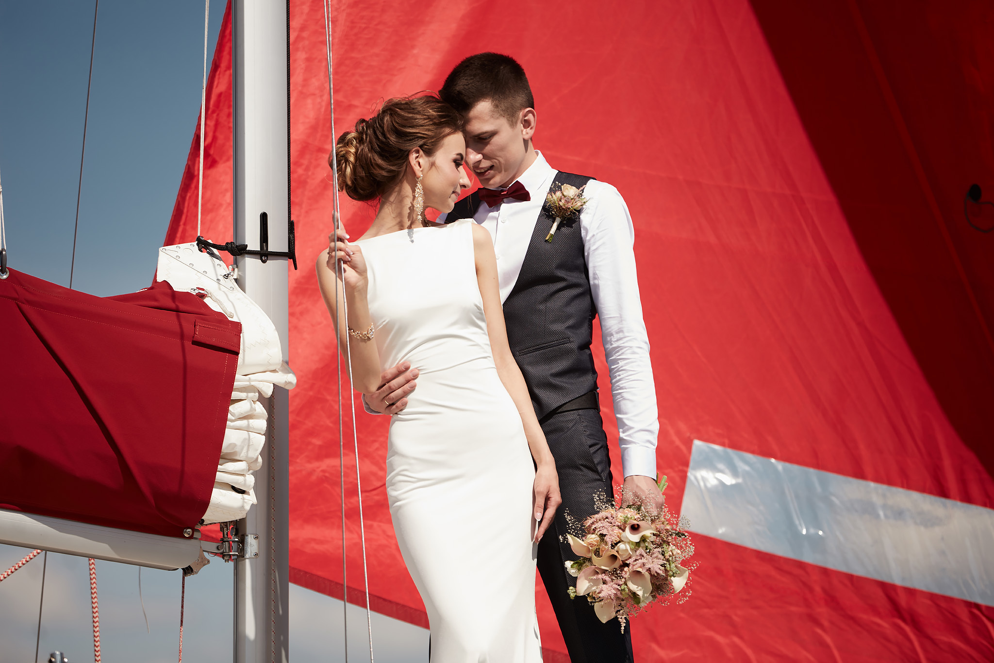 Свадьба на море. Свадьба на яхте в Солигорске. Яхта в Солигорске. Фото