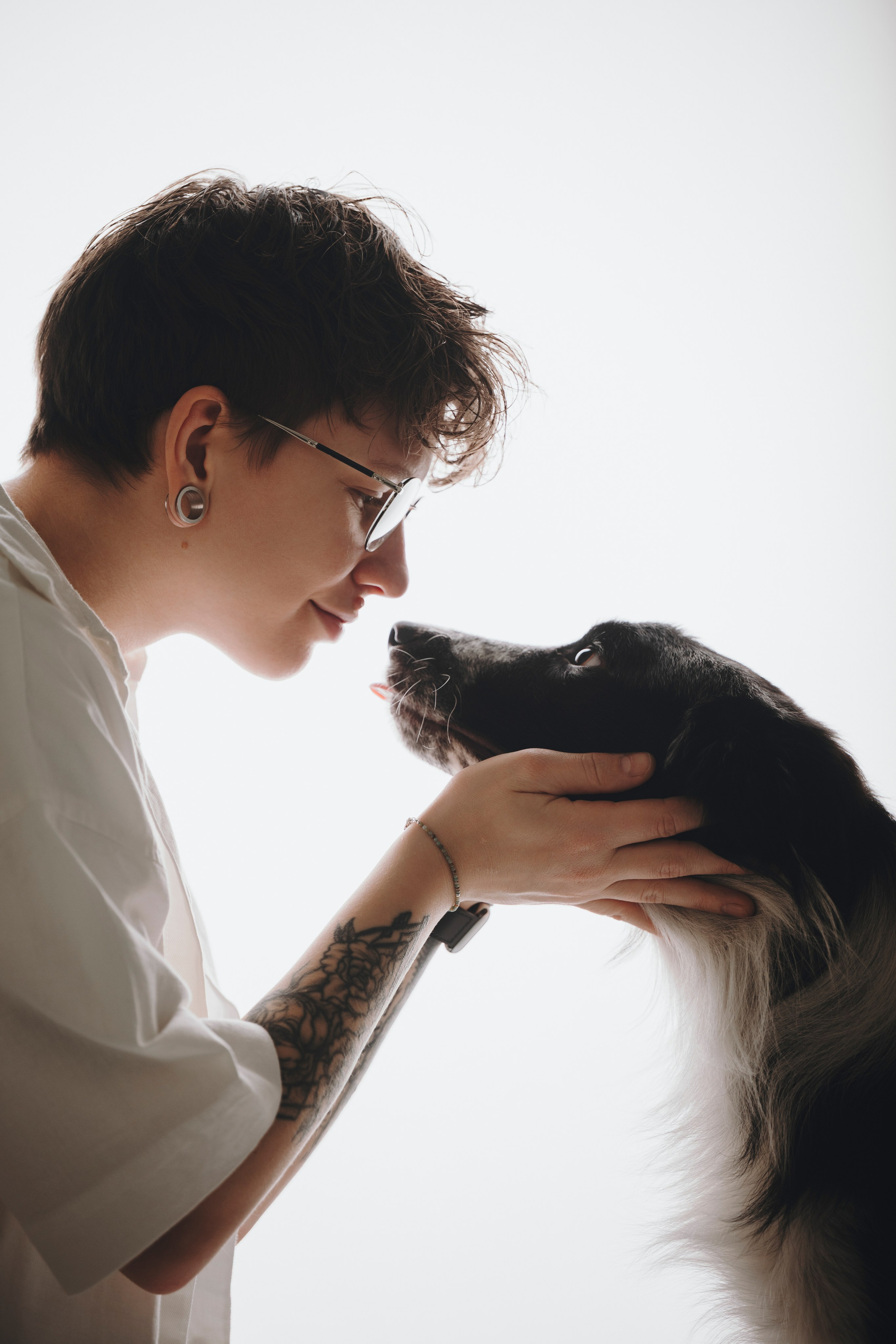 Настя, Рэги и Зена. Семейный фотограф анималист Ананьева Мария — Москва