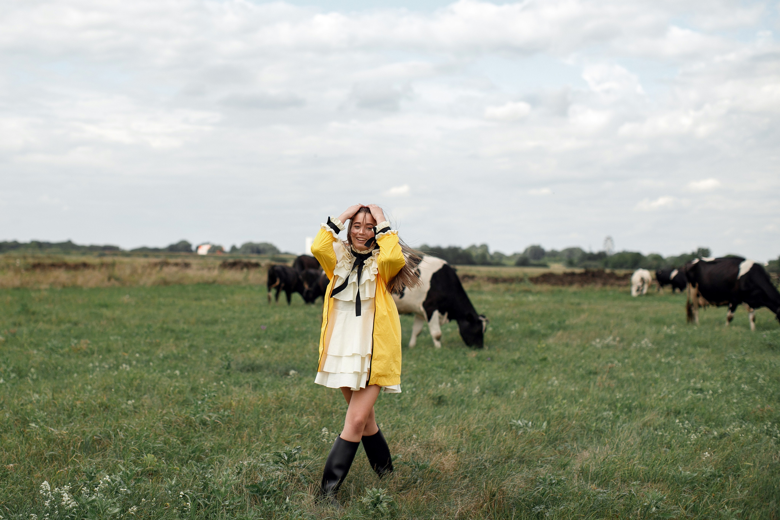 Фотосессия Полины у маяка. Свадебный фотограф Москва