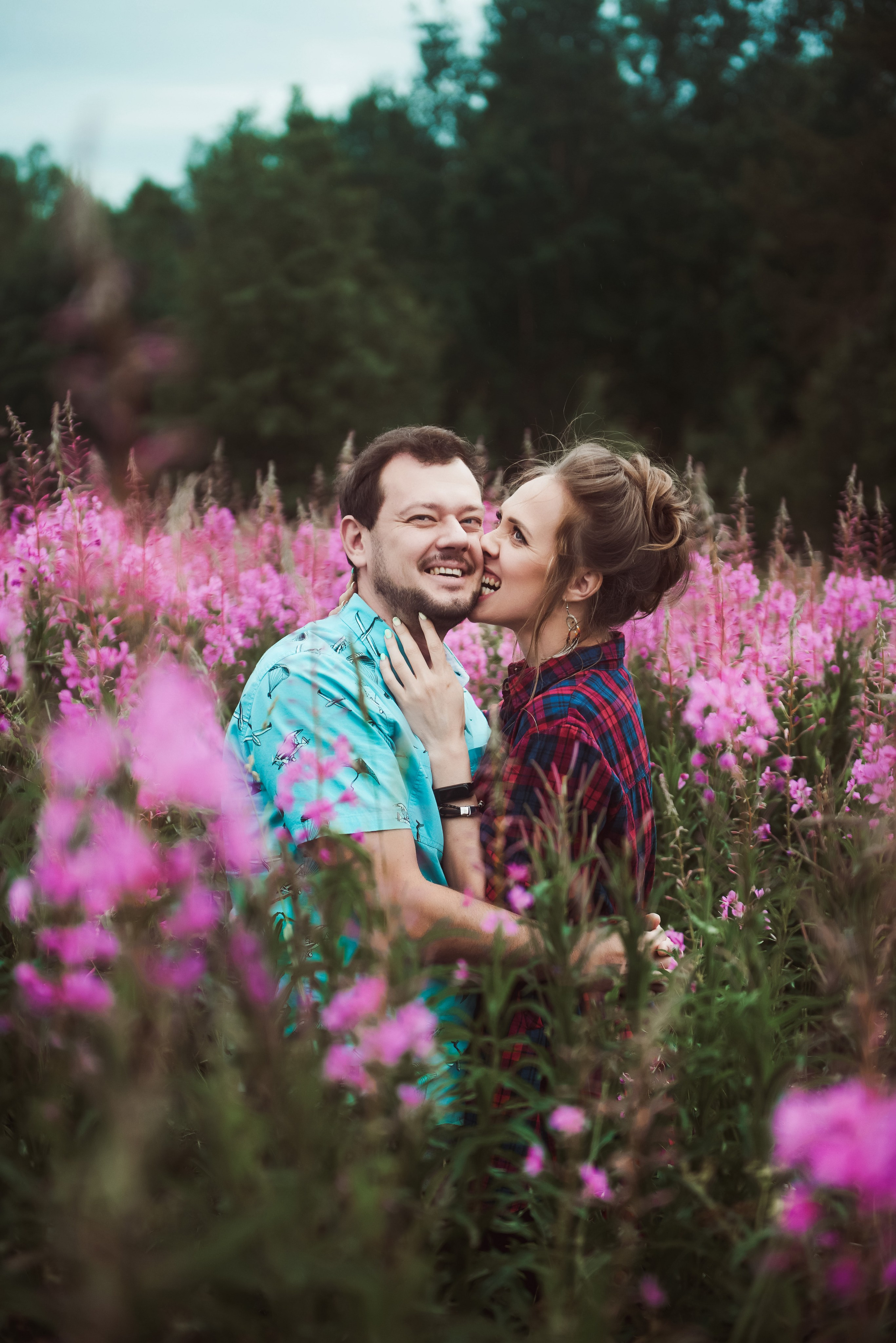 Александра и Вячеслав (фотосессия Love story на природе). Портретный, семейный и свадебный фотограф в Санкт-Петербурге и в Пушкине Ширяев Денис