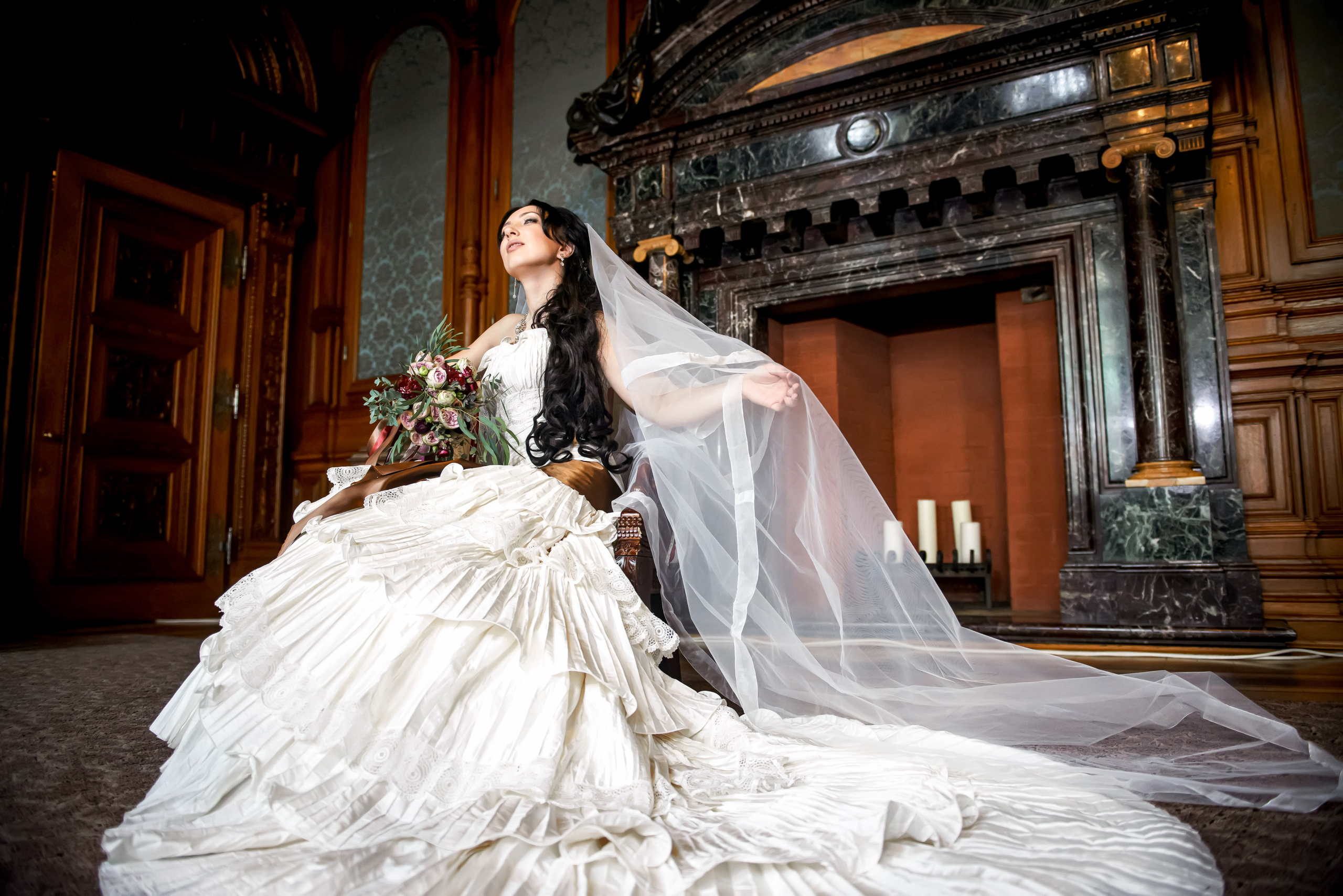 Свадебная фотосессия в Доме Архитектора на Большой Морской ул. Портретный, семейный и свадебный фотограф в Санкт-Петербурге и в Пушкине Ширяев Денис