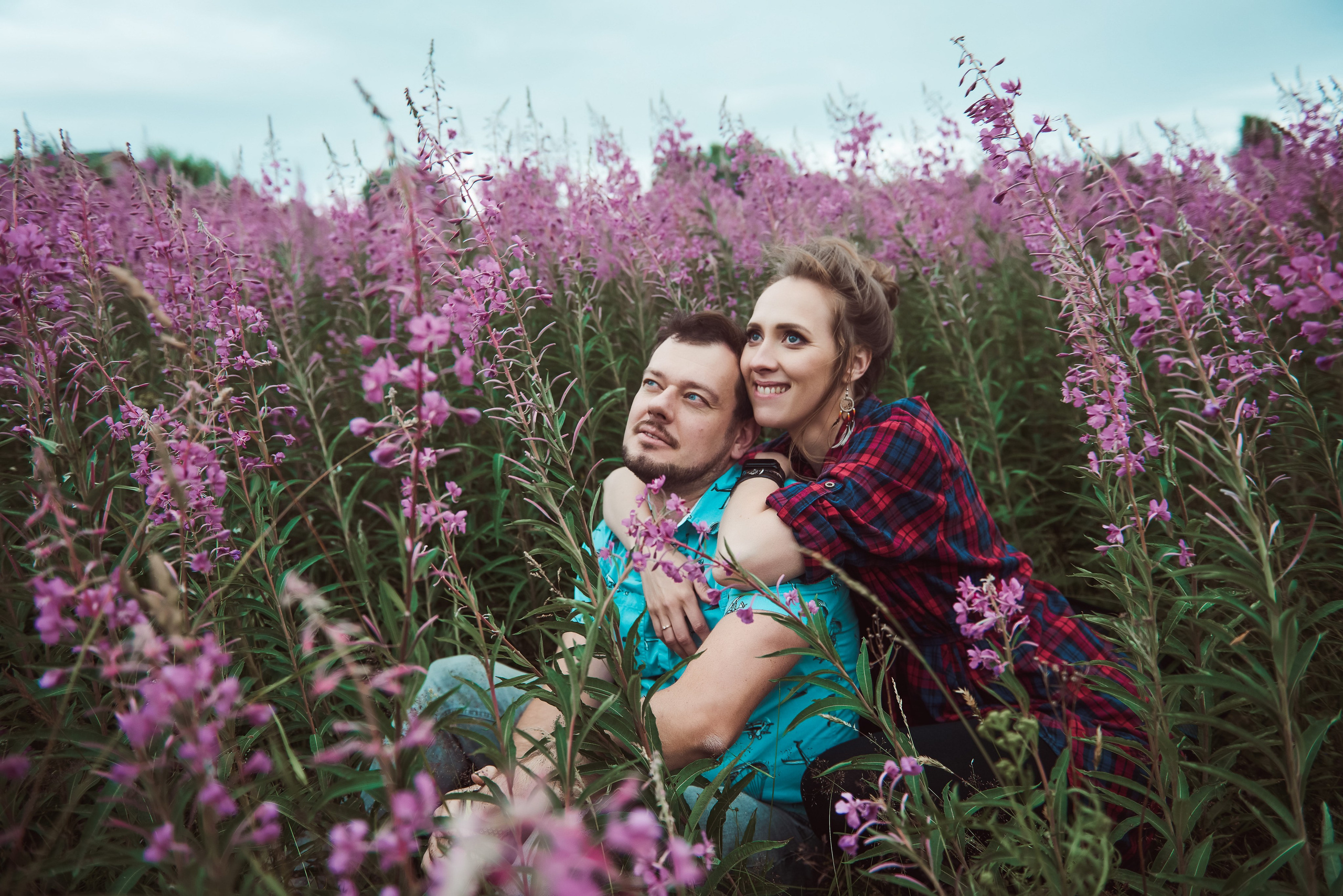 Александра и Вячеслав (фотосессия Love story на природе). Портретный, семейный и свадебный фотограф в Санкт-Петербурге и в Пушкине Ширяев Денис