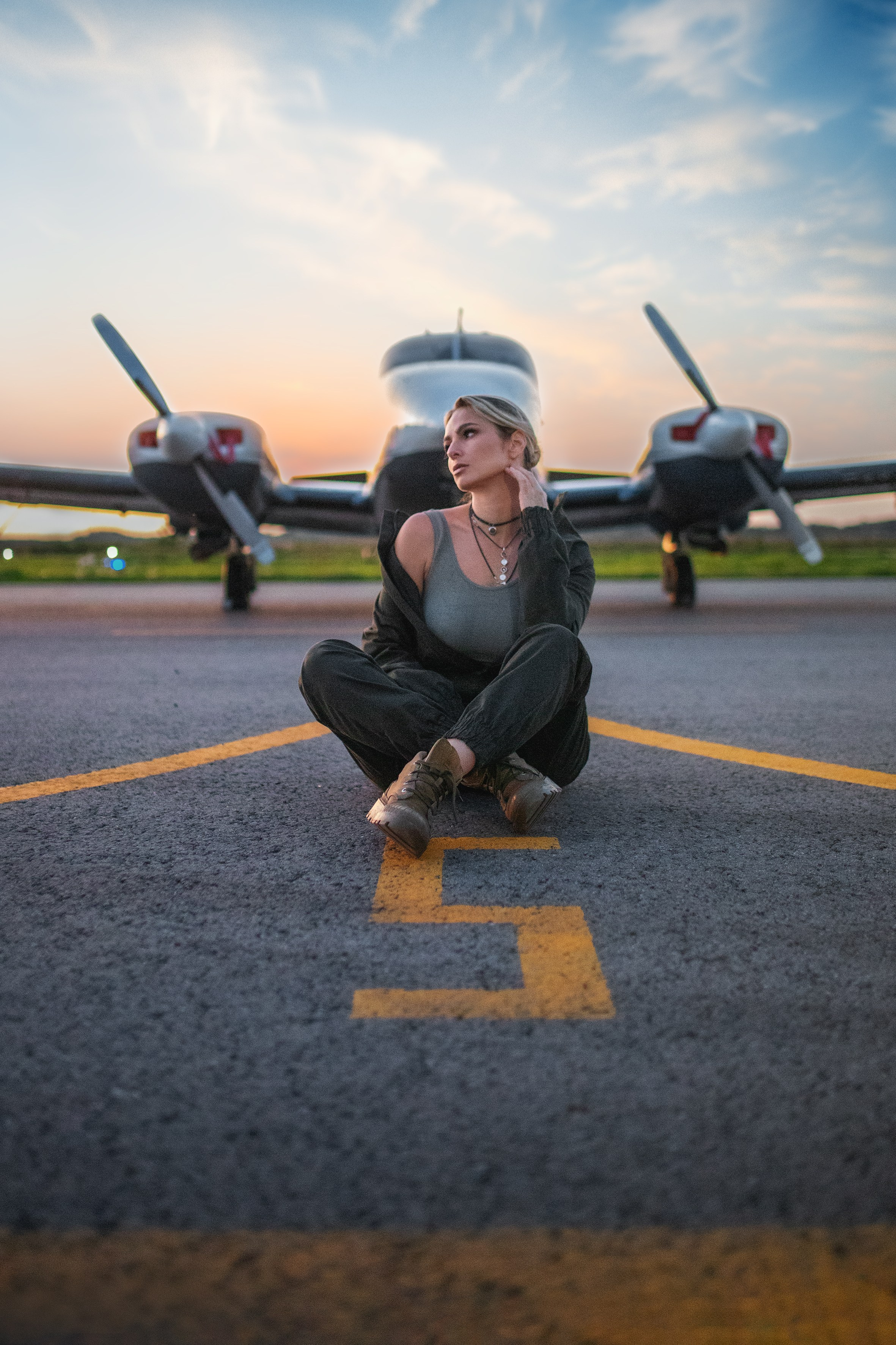 Проект на аэродроме. Ксения Харитонова — фотограф премиум уровня в Омске