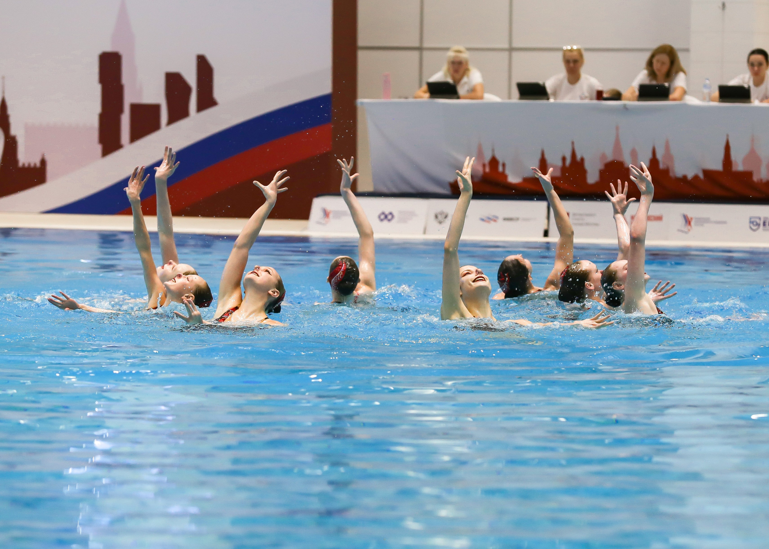 Первенство России по синхронному плаванию. Техническая программа. Группы. Репортажный фотограф в Москве