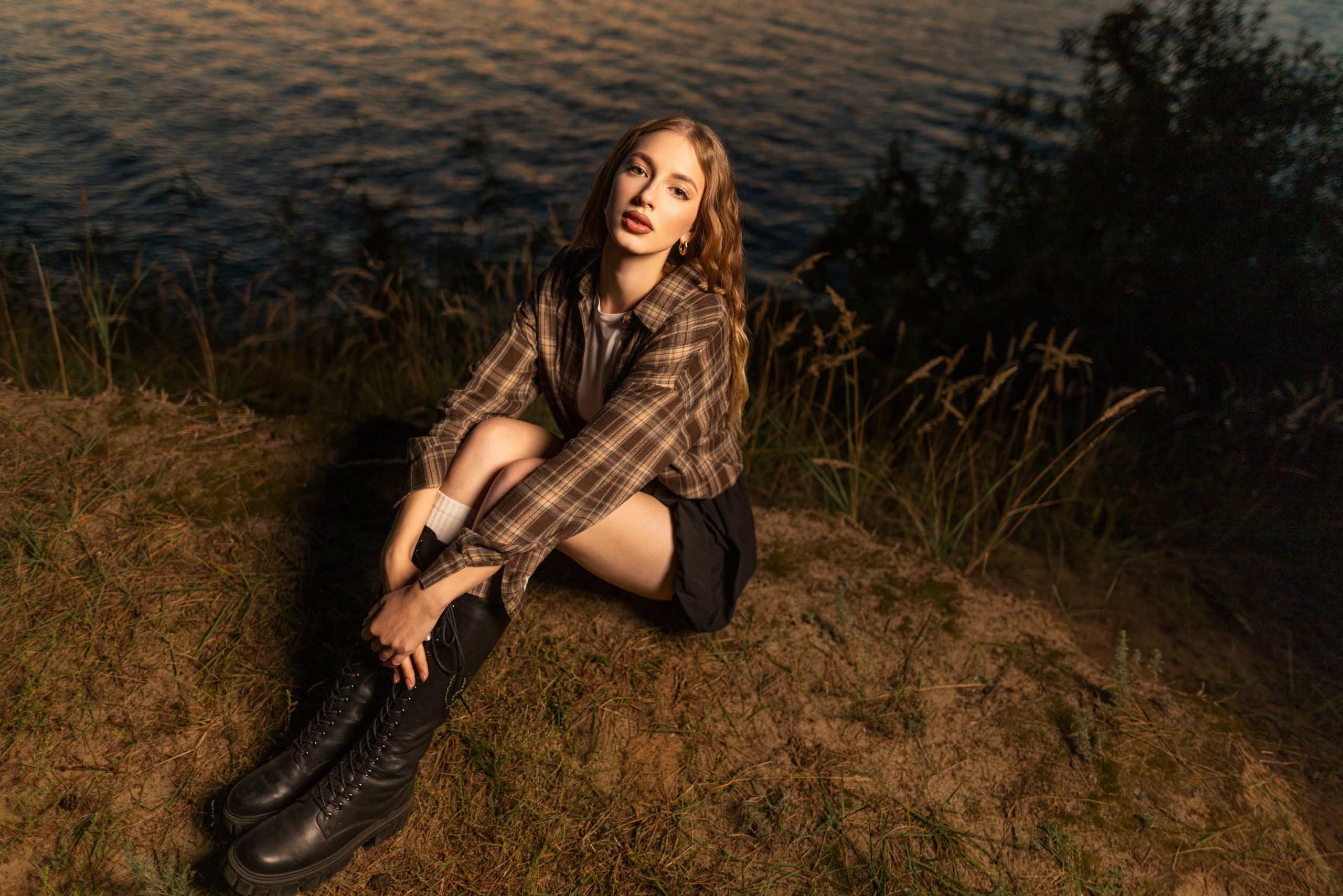 Вечерний фотосет с Ксенией на побережье с дополнительным светом для «себя». Дмитрий Шульгин, портретный фотограф в Воронеже