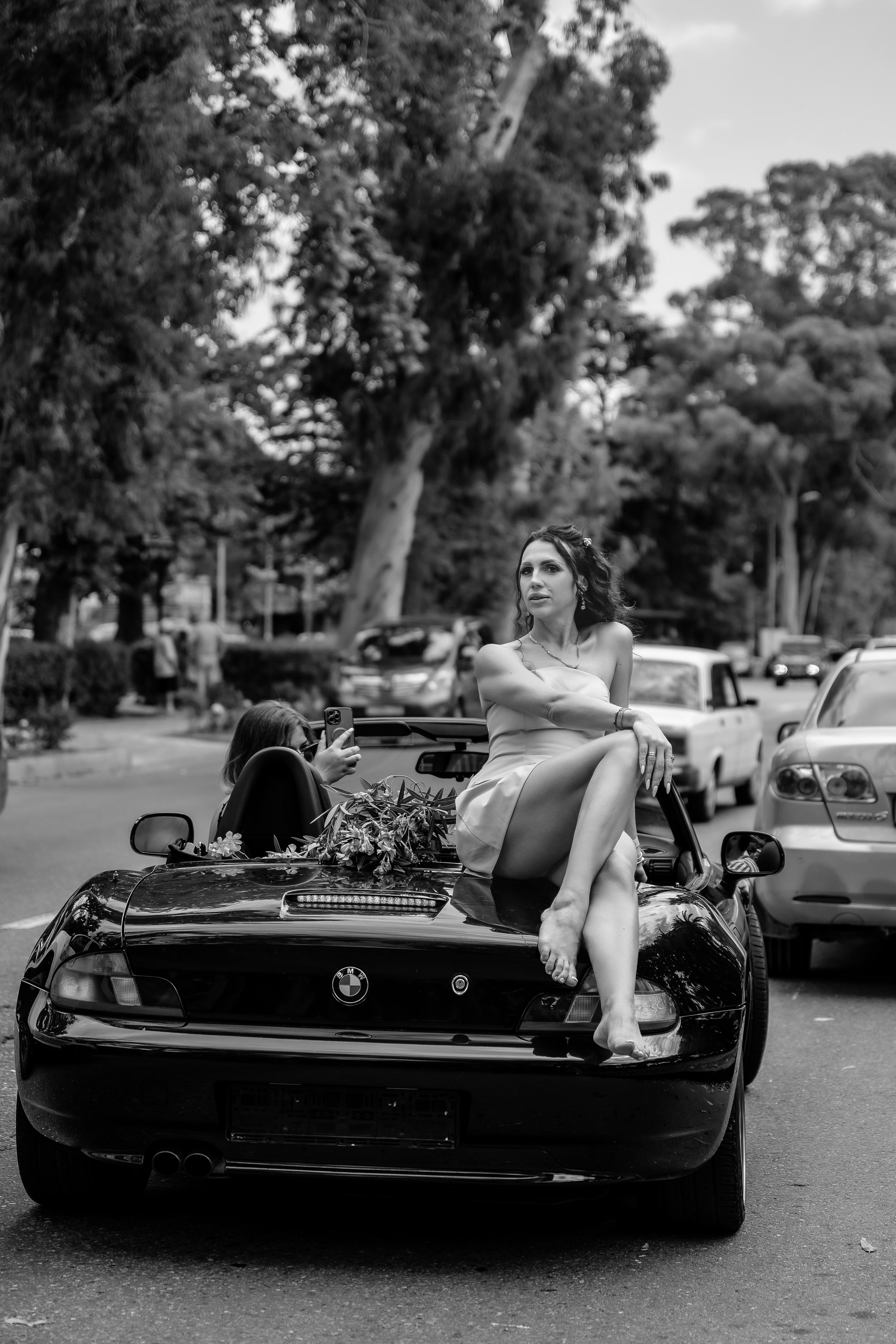 Леся и кабриолет. Наталья Слесаренко фотограф в Сочи