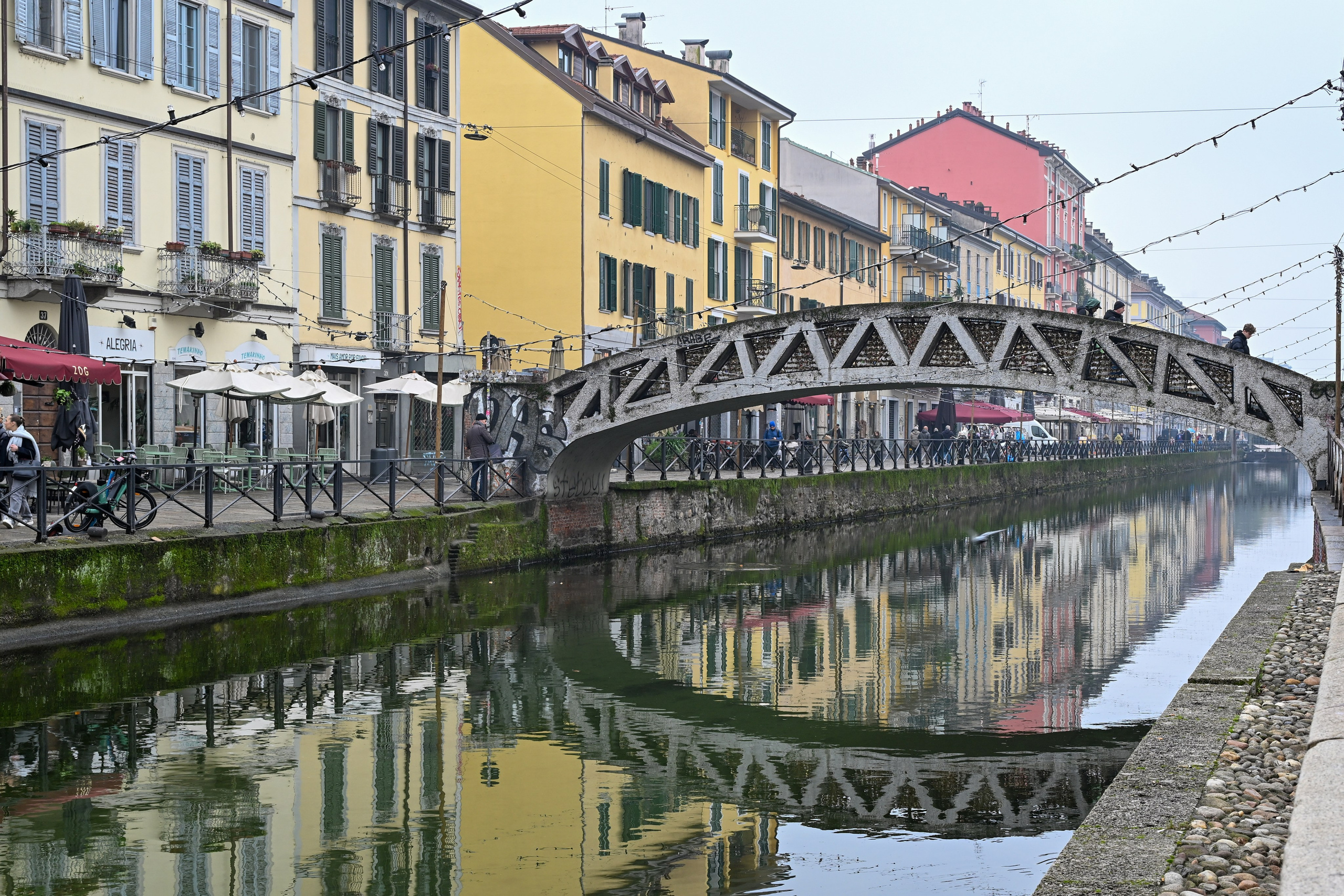 Milano: Navigli, City, Trams. Фотограф Минск