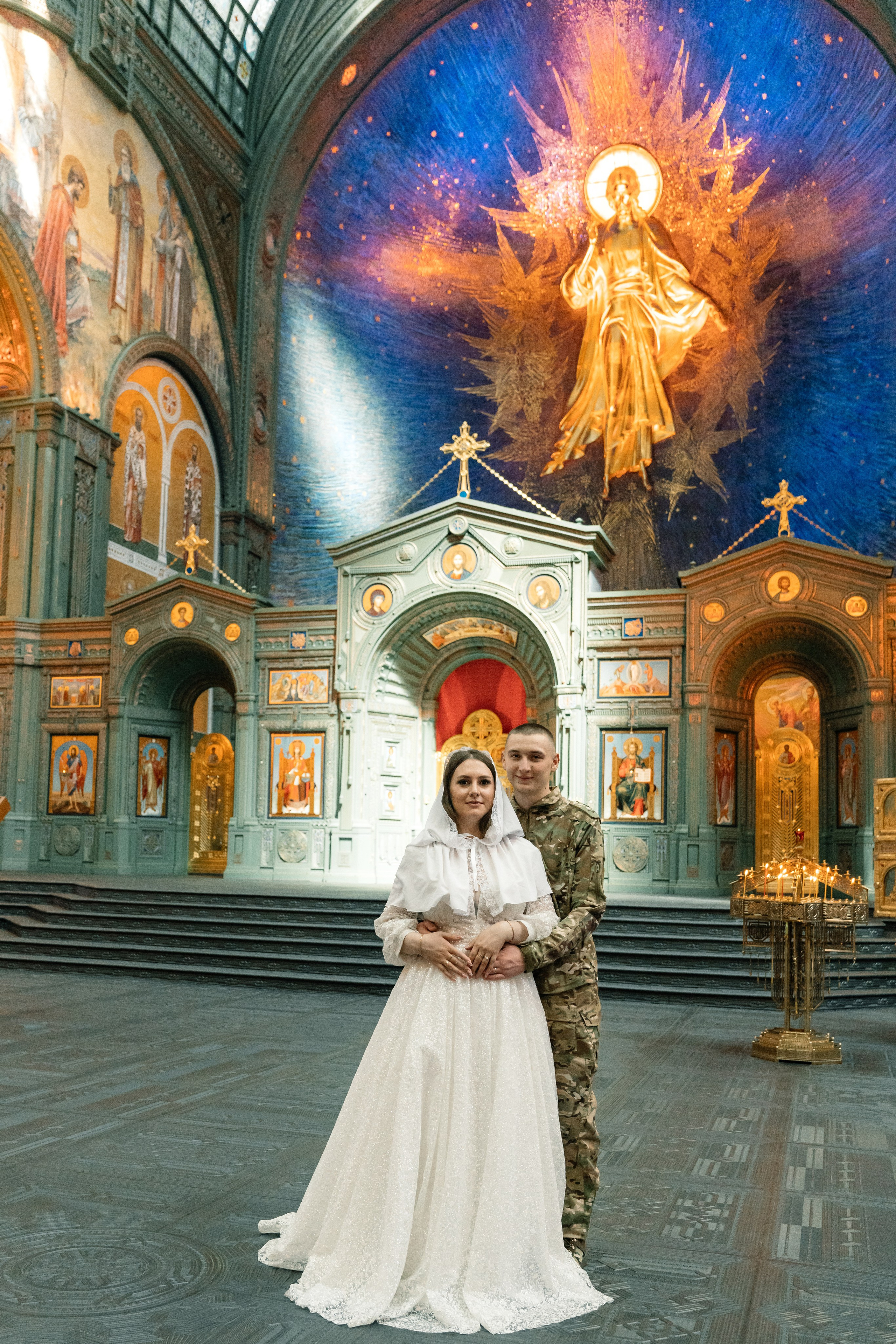 Венчание в Главном храме вооруженных сил (Патриот). Семейный фотограф Одинцово Москва Наталия Черенкова