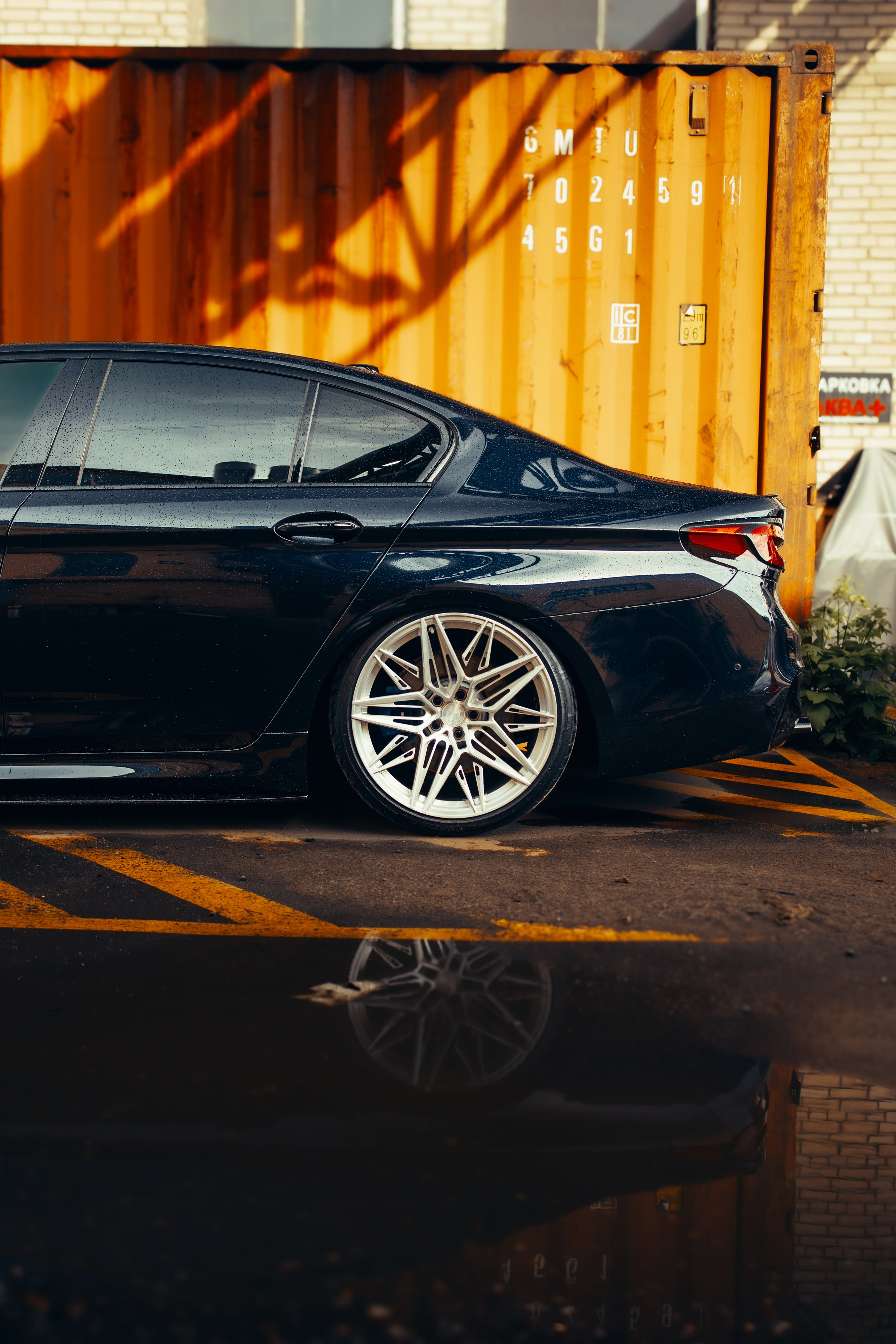 BMW 5 sunset shots. DeLorein