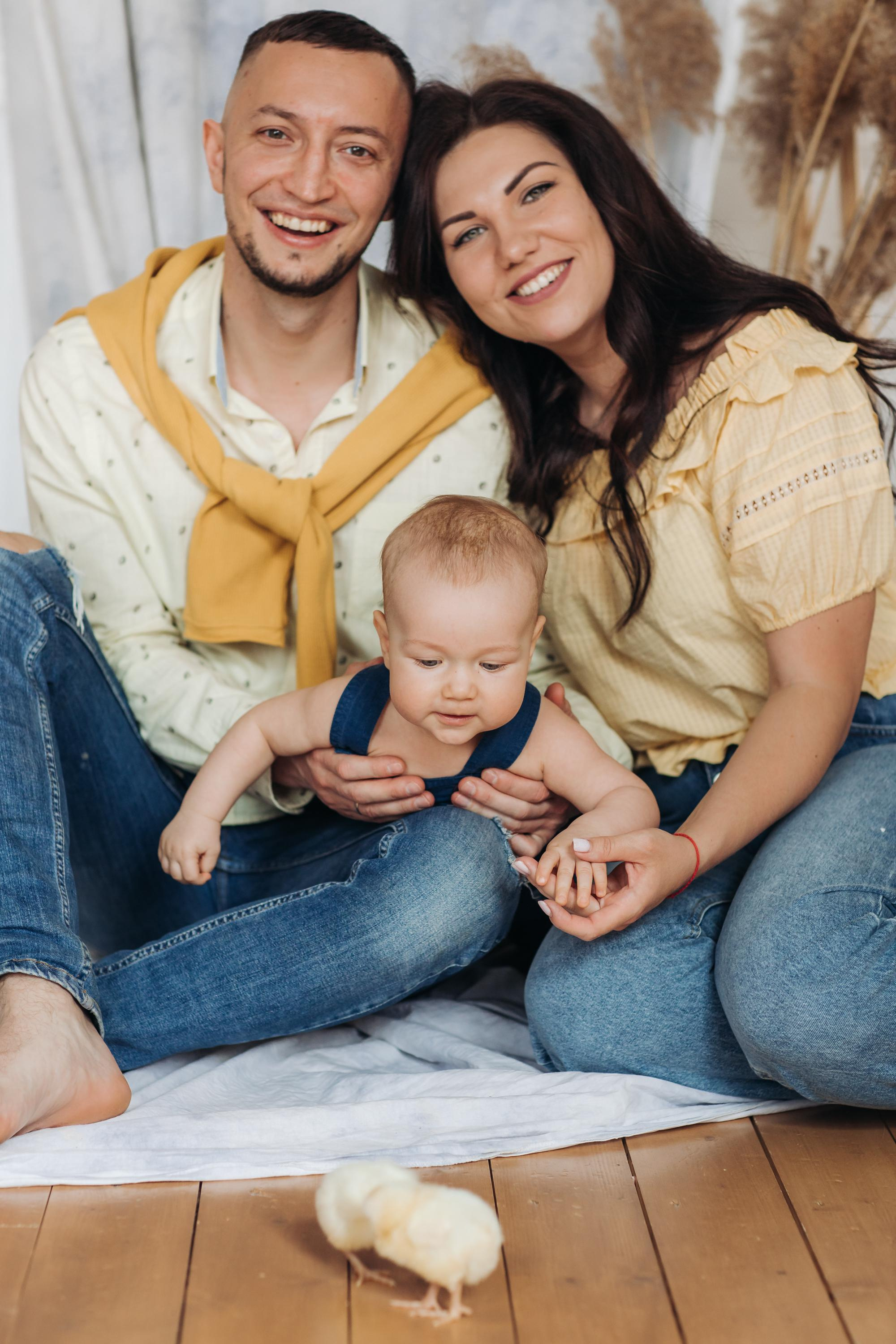 Кирилл Женя Андрей, Фотопроект «Цыплята», Самара. Семейный и свадебный фотограф Viva Photo