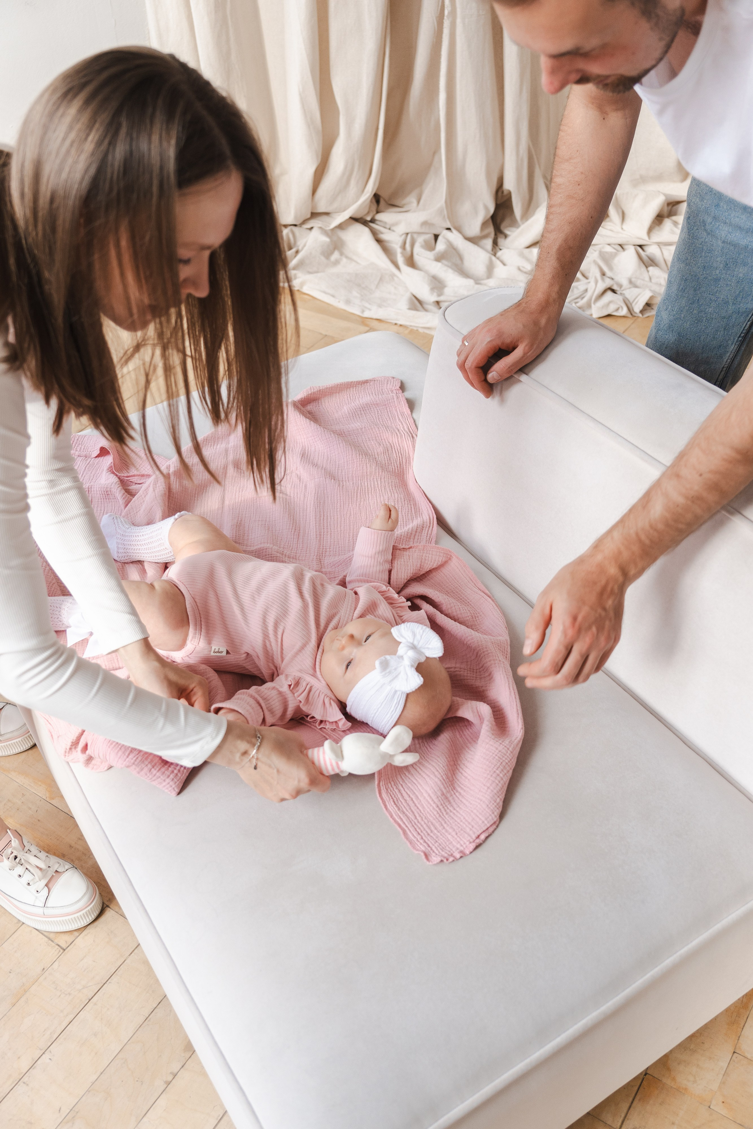 Семейная съёмка с малышкой|White Garden. Фотограф в Екатеринбурге Яна Круташова